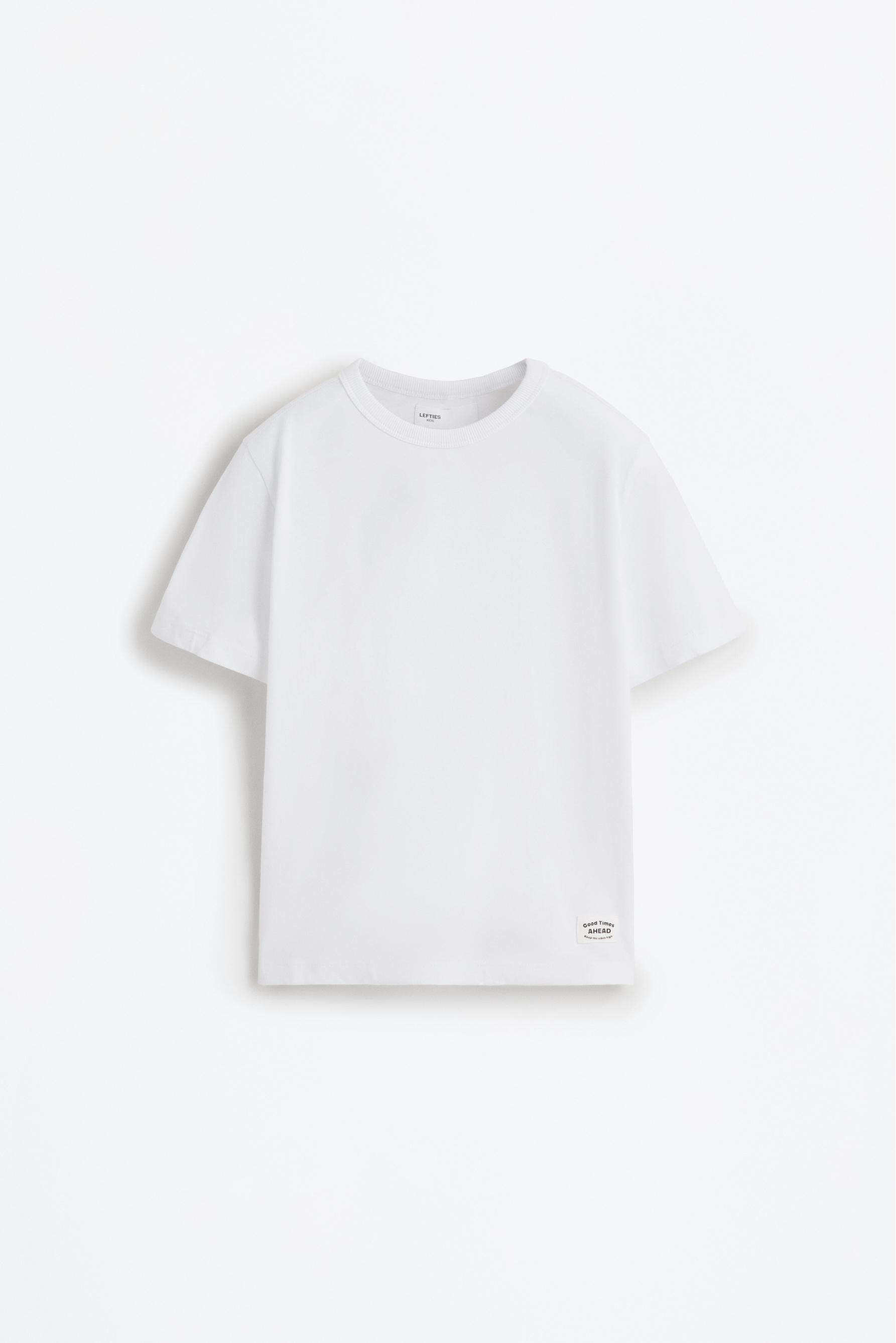 4-pack of plain T-shirts — WHITE