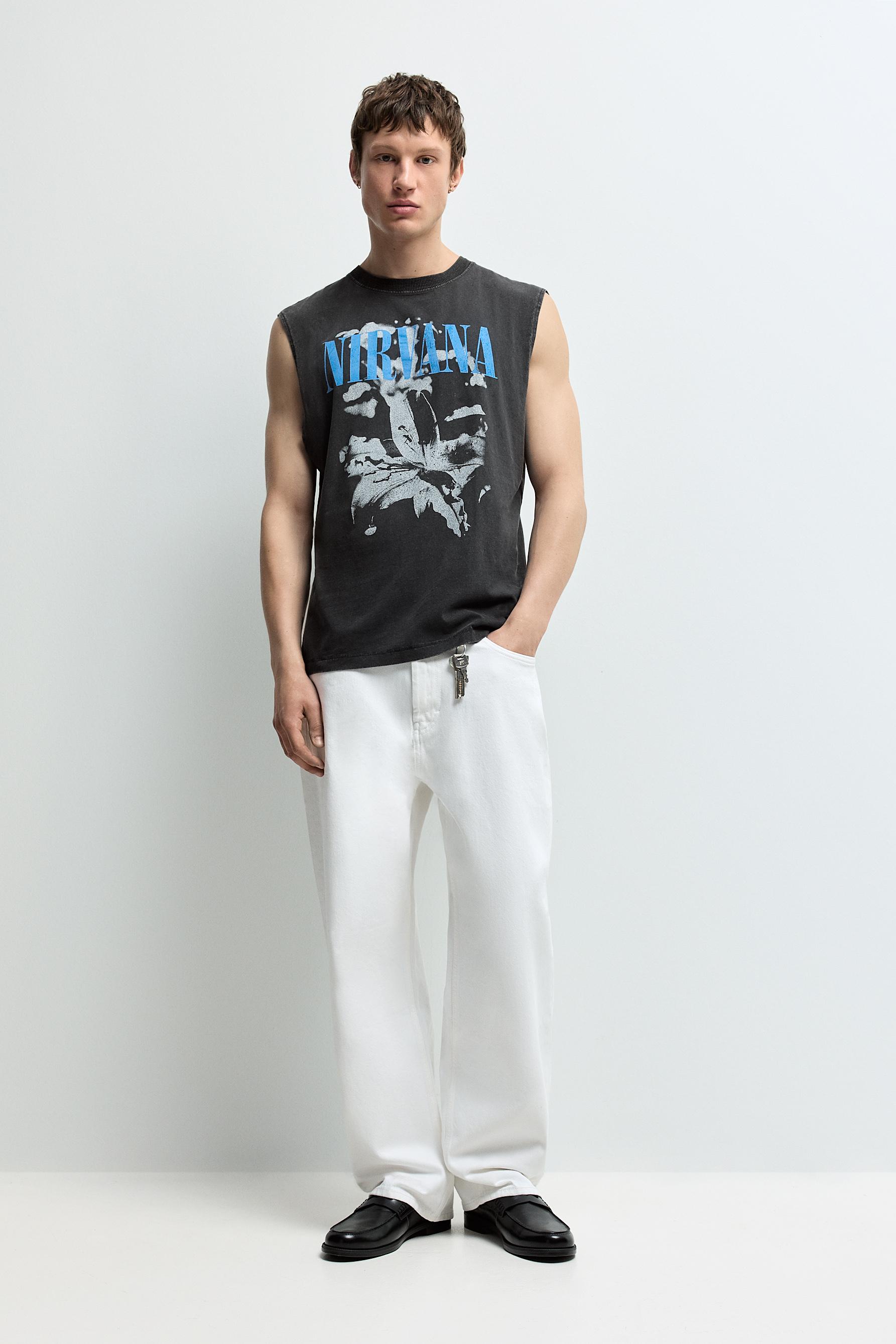 Nirvana sleeveless T-shirt — ANTHRACITE GREY