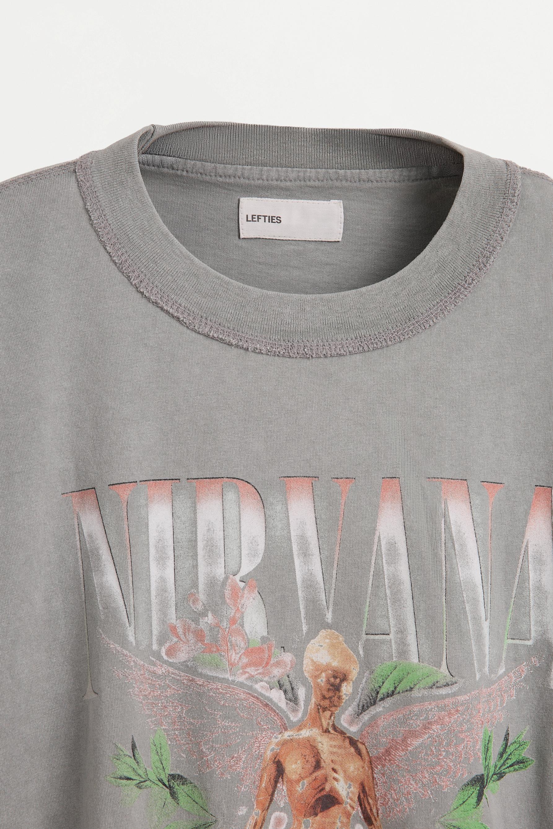 Oversize Nirvana T-shirt — ANTHRACITE GREY