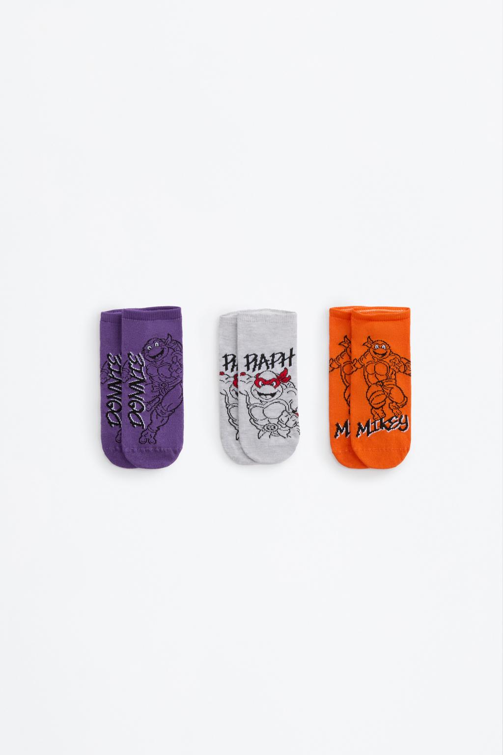 Pack 3 calcetines tobilleros Tortugas Ninja ©2024 VIACOM