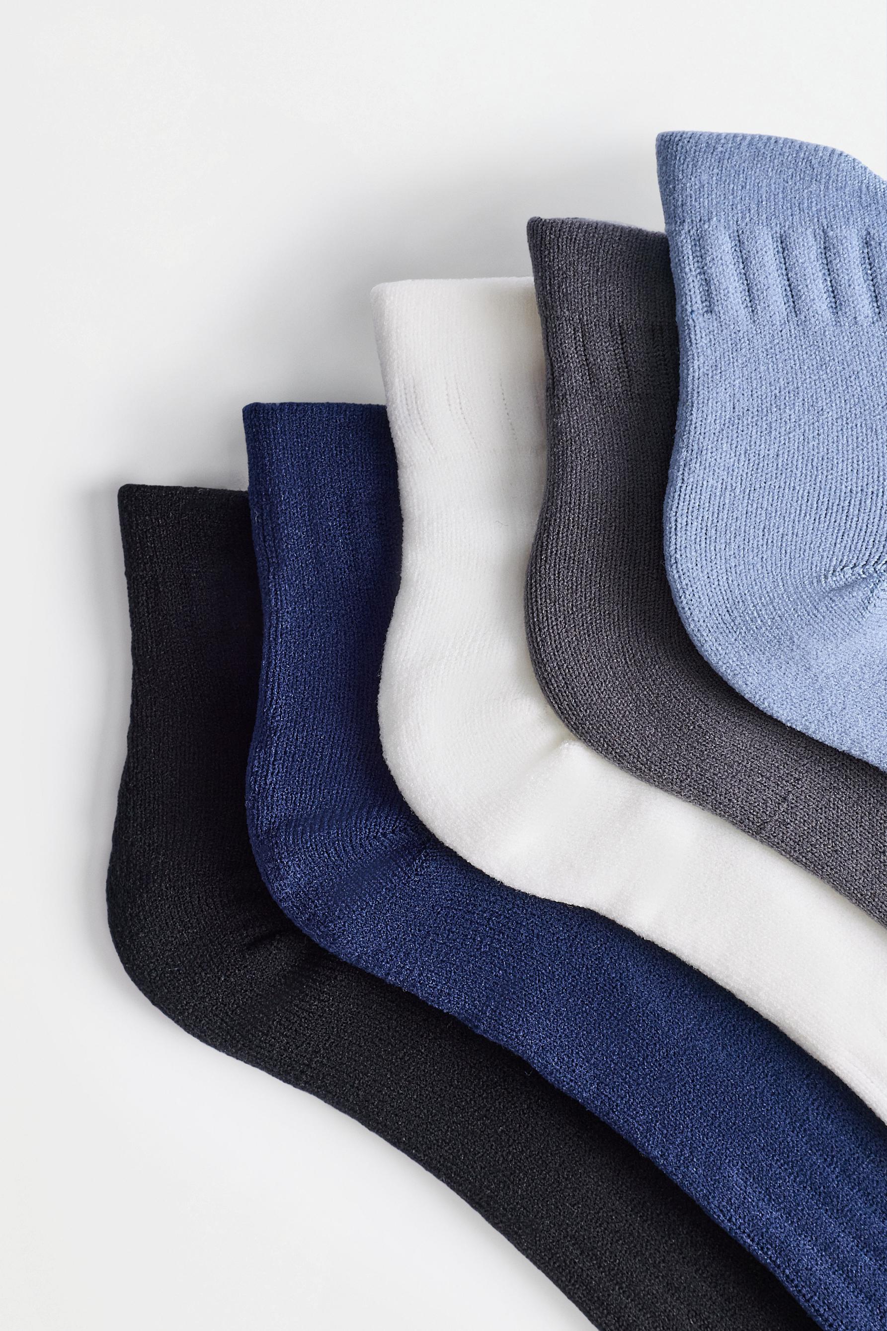 Sports ankle socks (5-pack) — BLUE