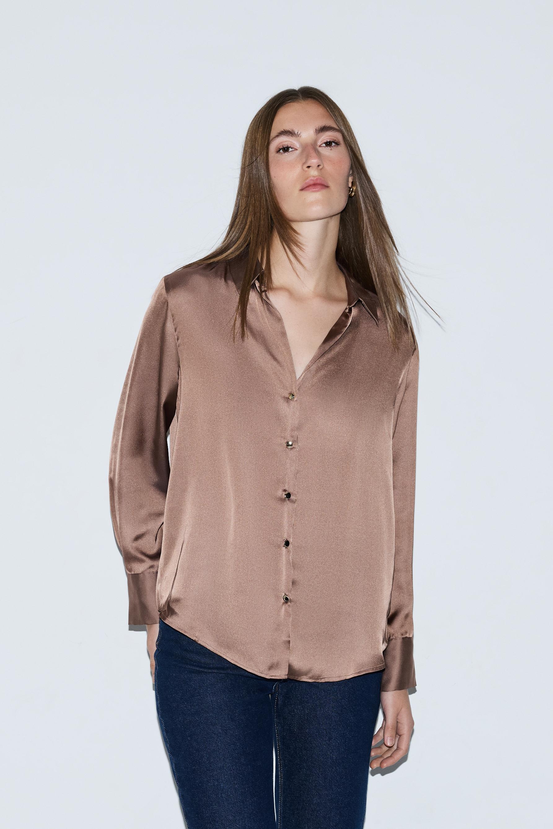 Camisa satinada