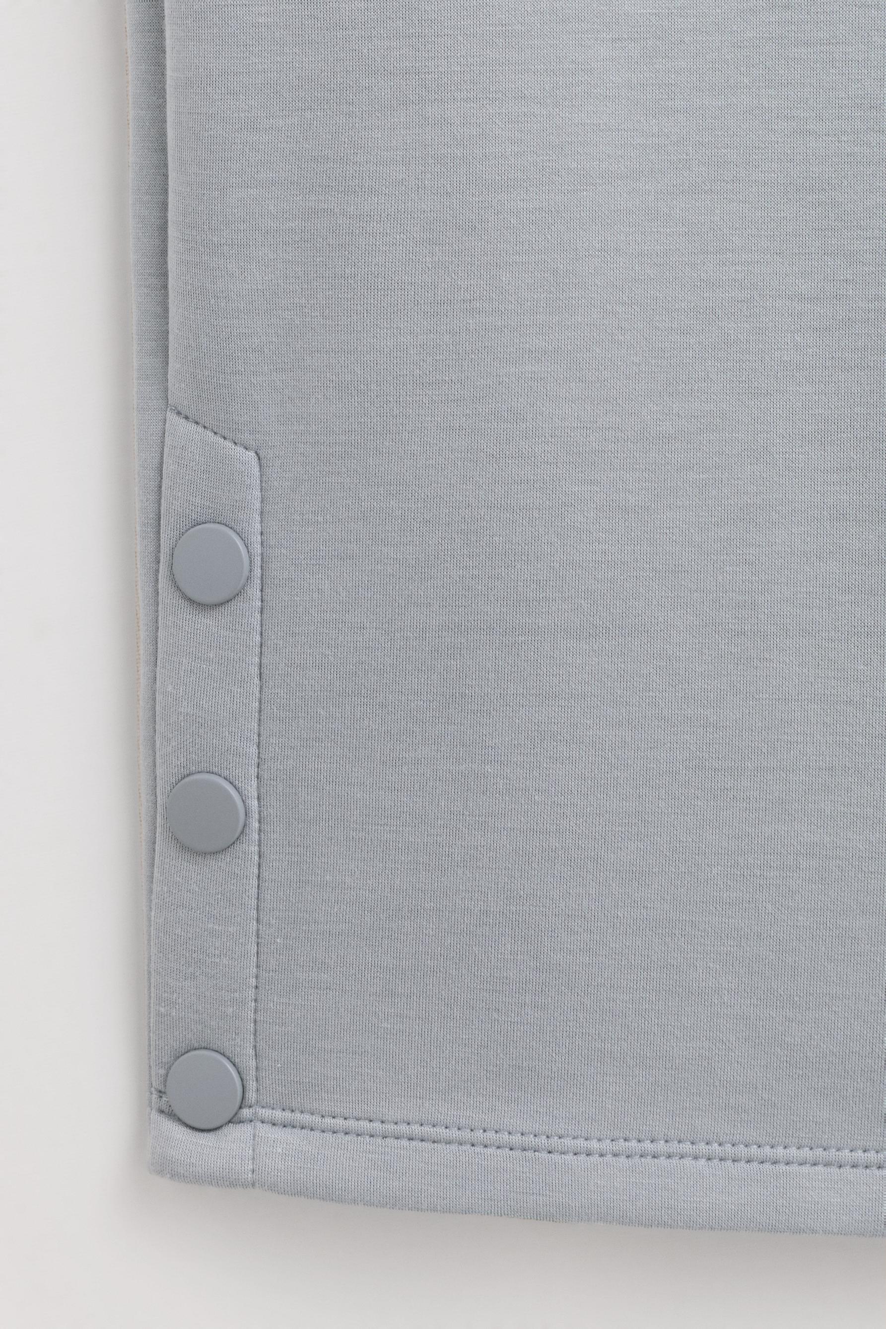 Viscose trousers with buttons — SAGE GREEN