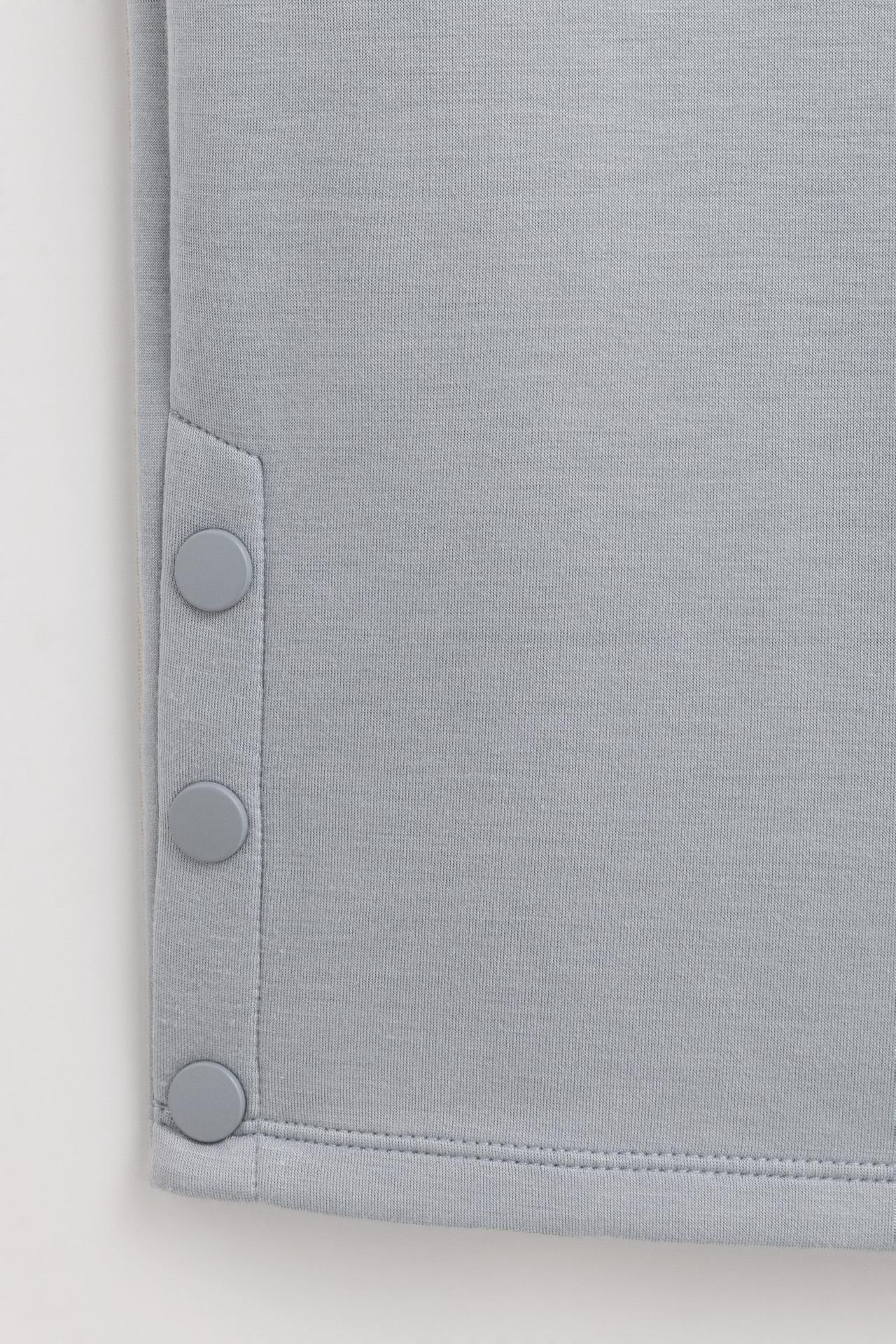 Viscose trousers with buttons — SAGE GREEN