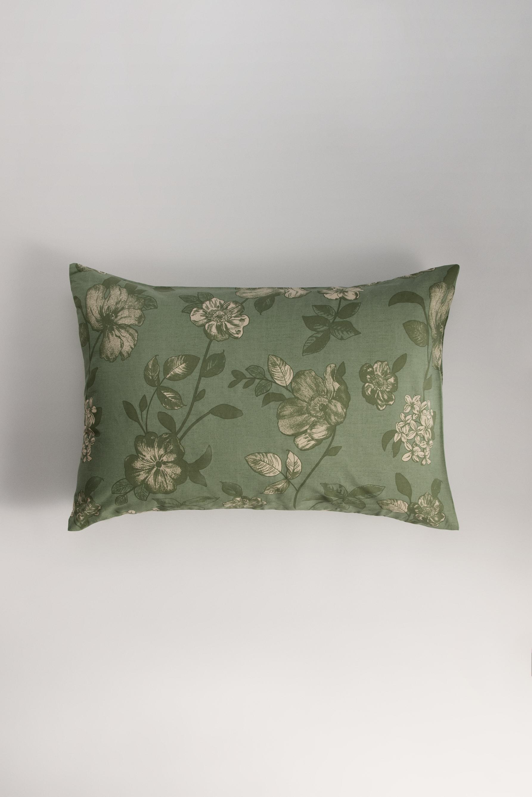 Pack 2 fundas de almohada flores 50 x 75 cm