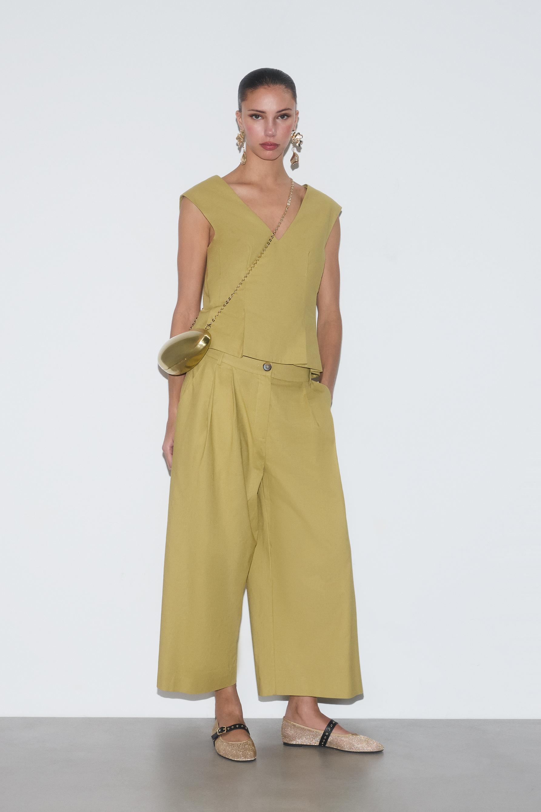 Pantalón culotte rústico