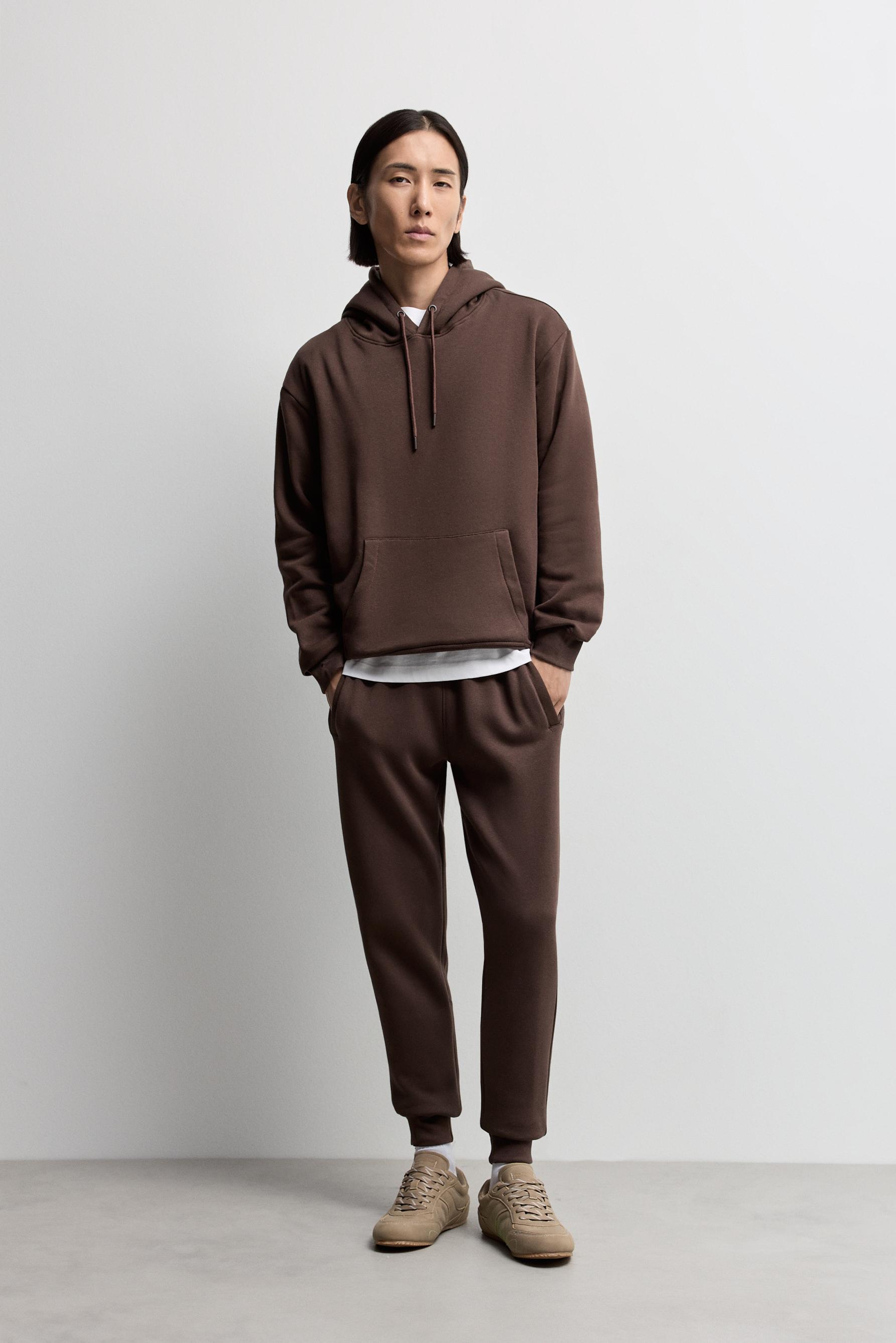 Regular fit tracksuit bottoms — CHOCOLATE