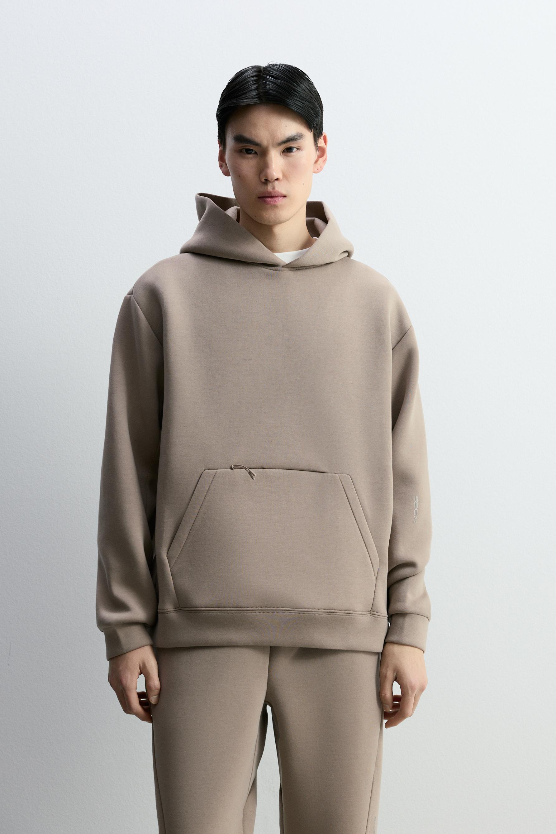 Sudadera capucha efecto neopreno X-365