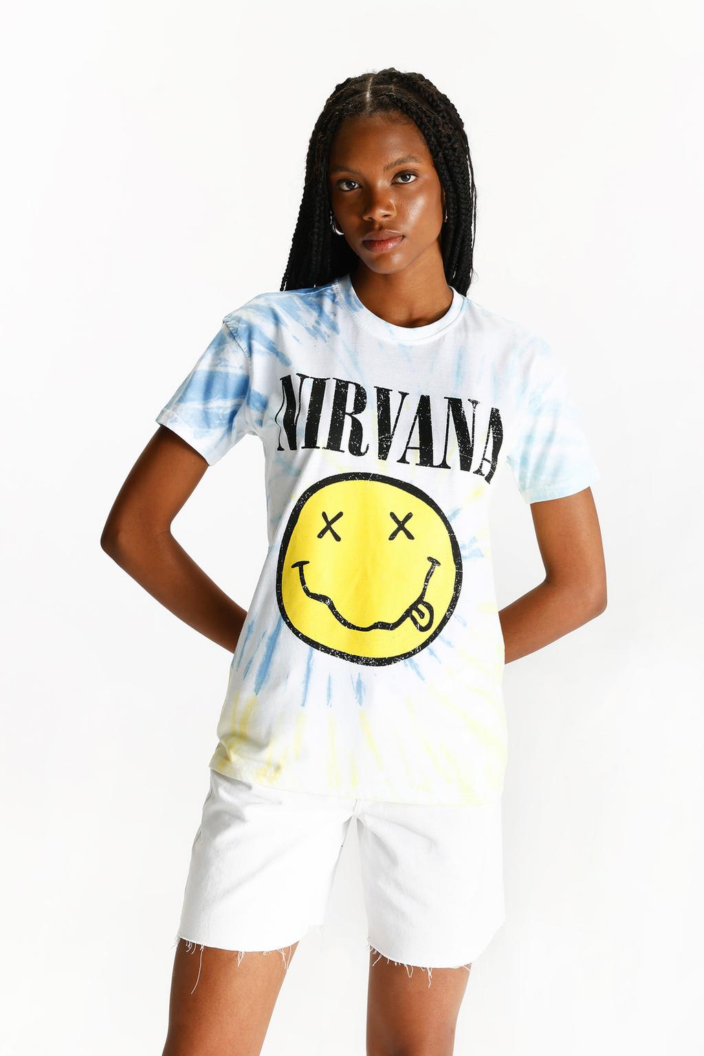 Tie-dye Nirvana T-shirt