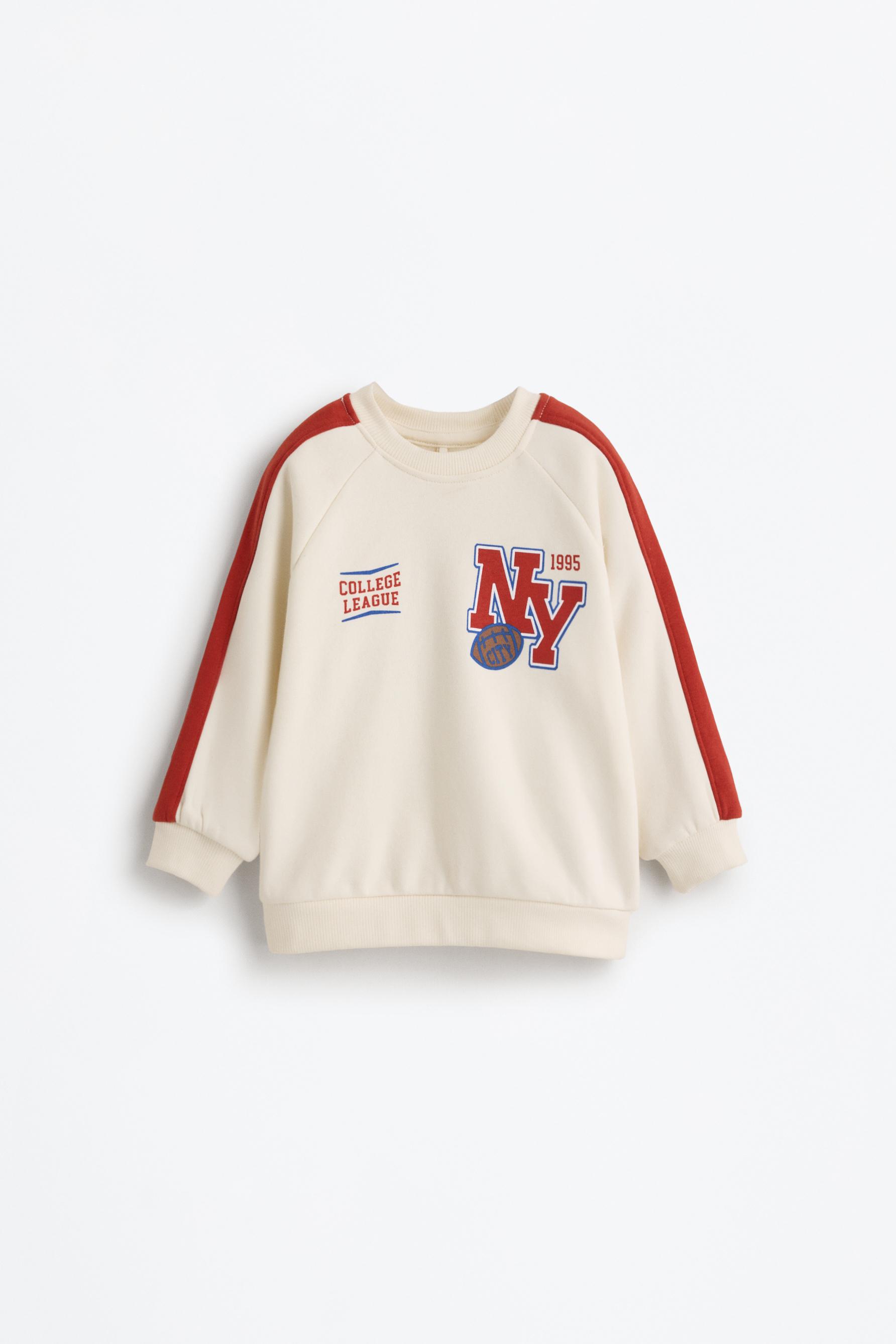 Sudadera estampada color block