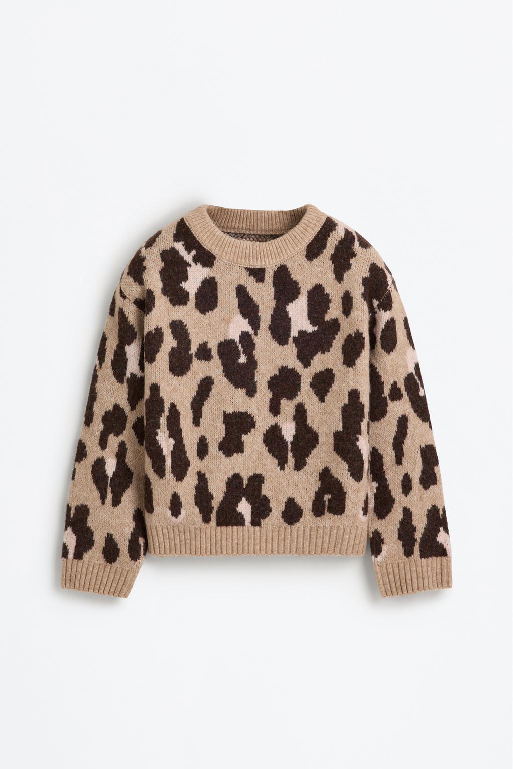 Animal print sweater