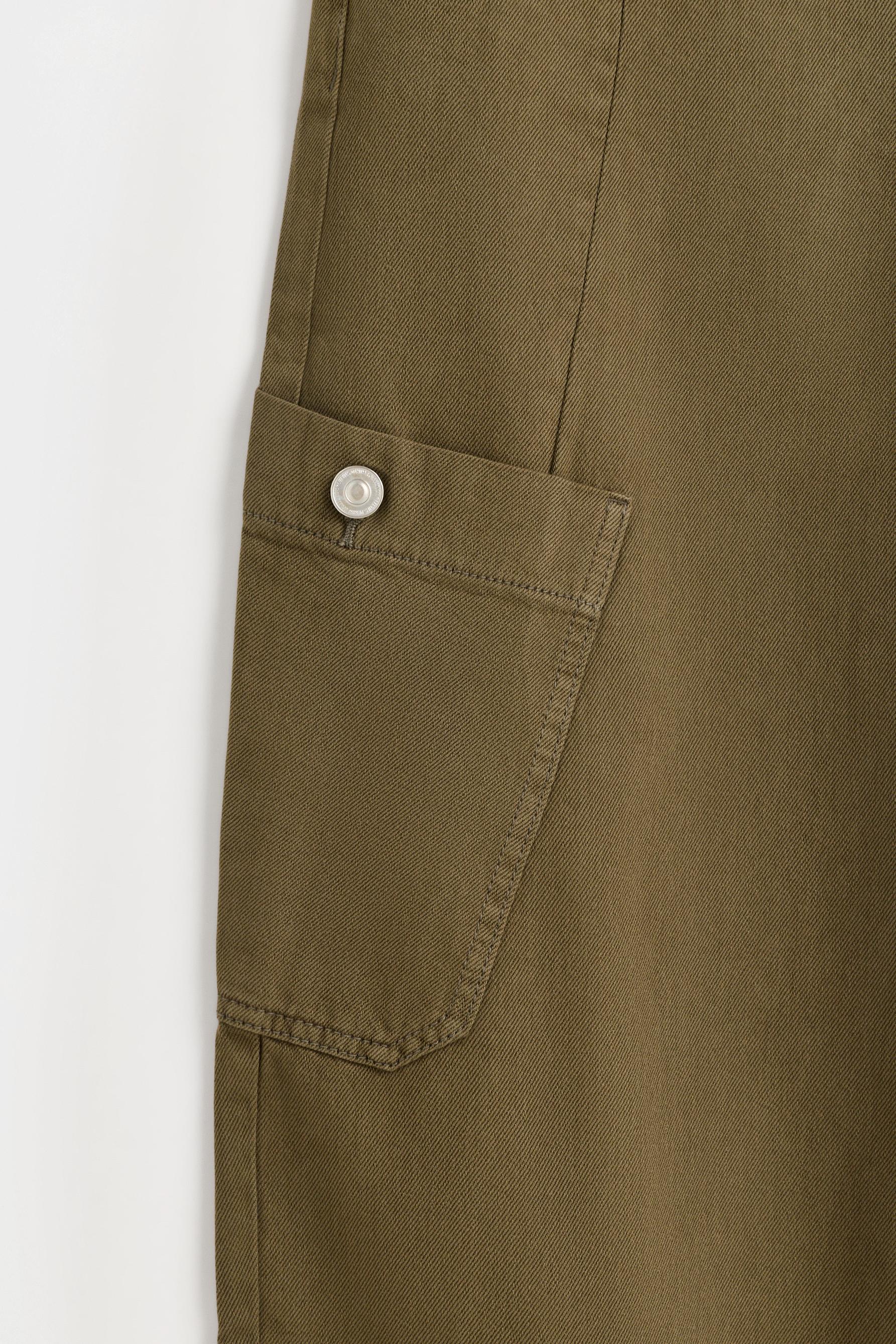 Barrel cargo trousers — KHAKI