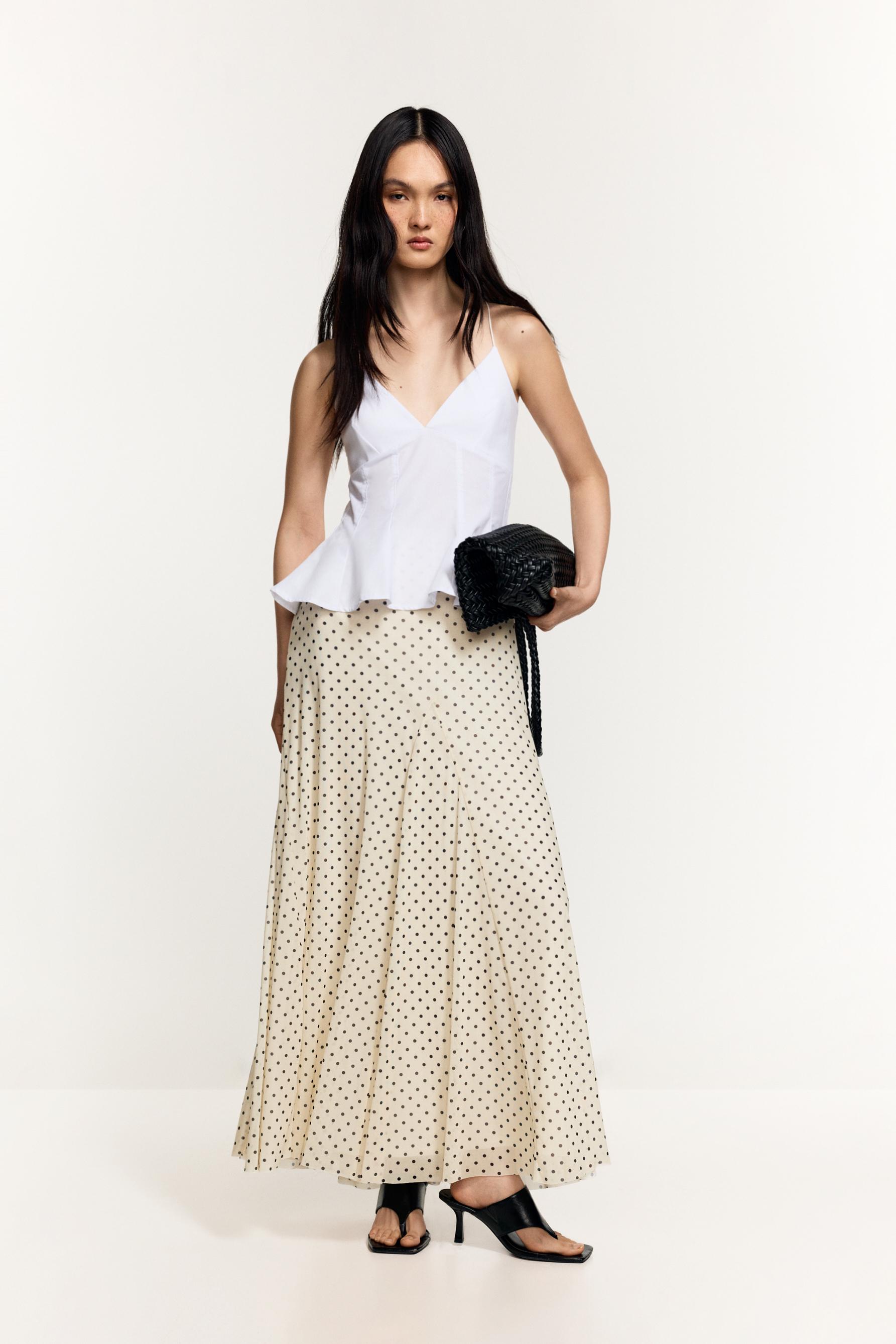 Peplum top — WHITE