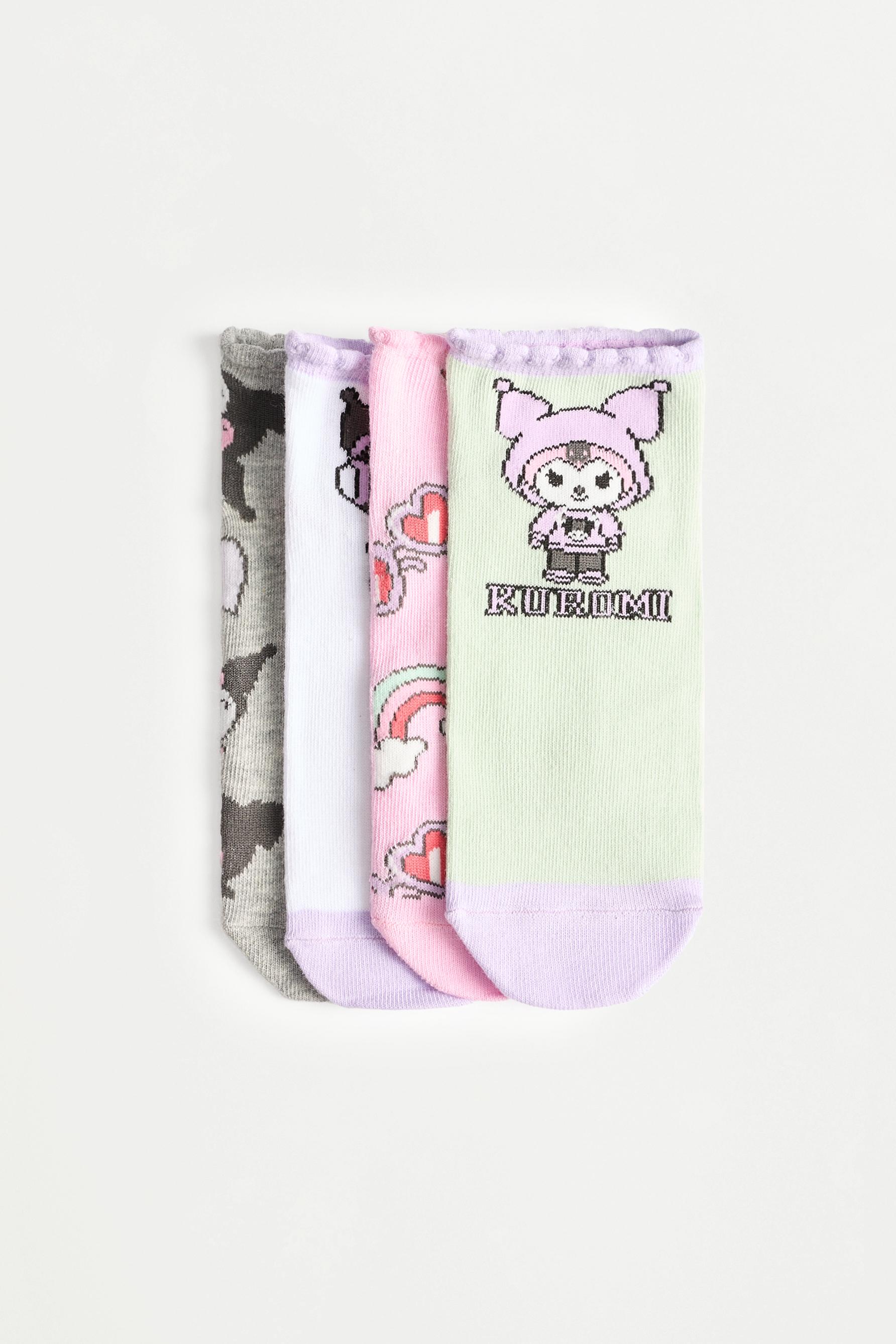 Hello Kitty ©SANRIO ankle socks (4-pack) — LILAC