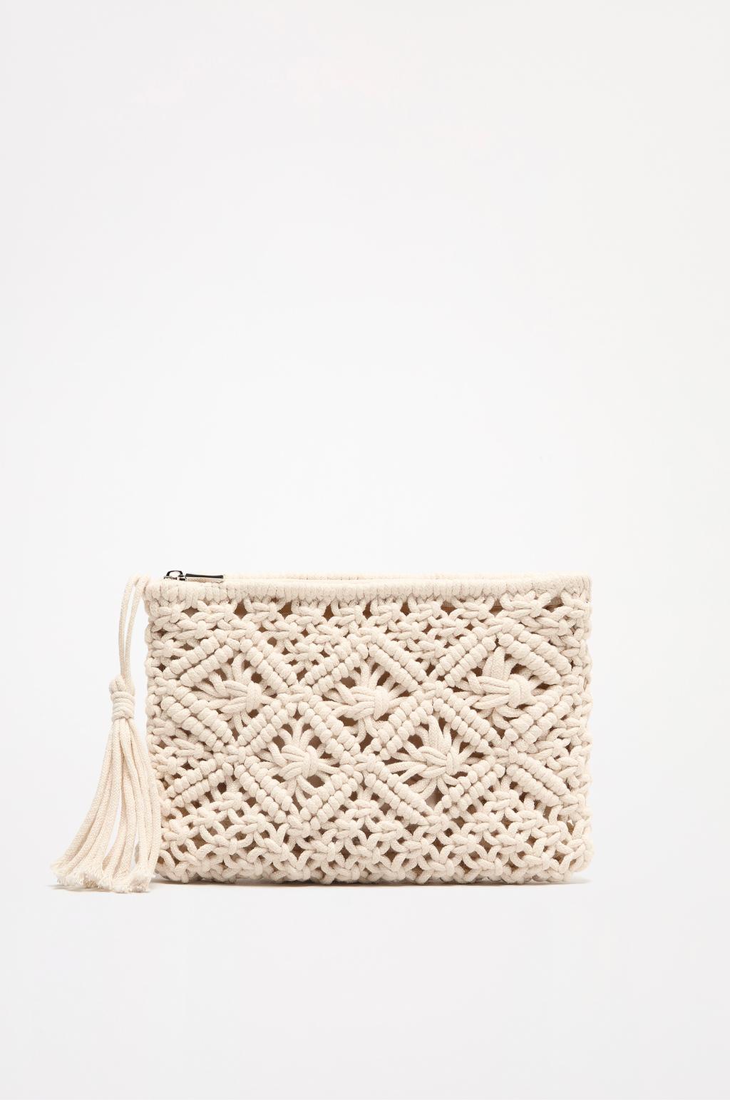 Crochet crossbody bag