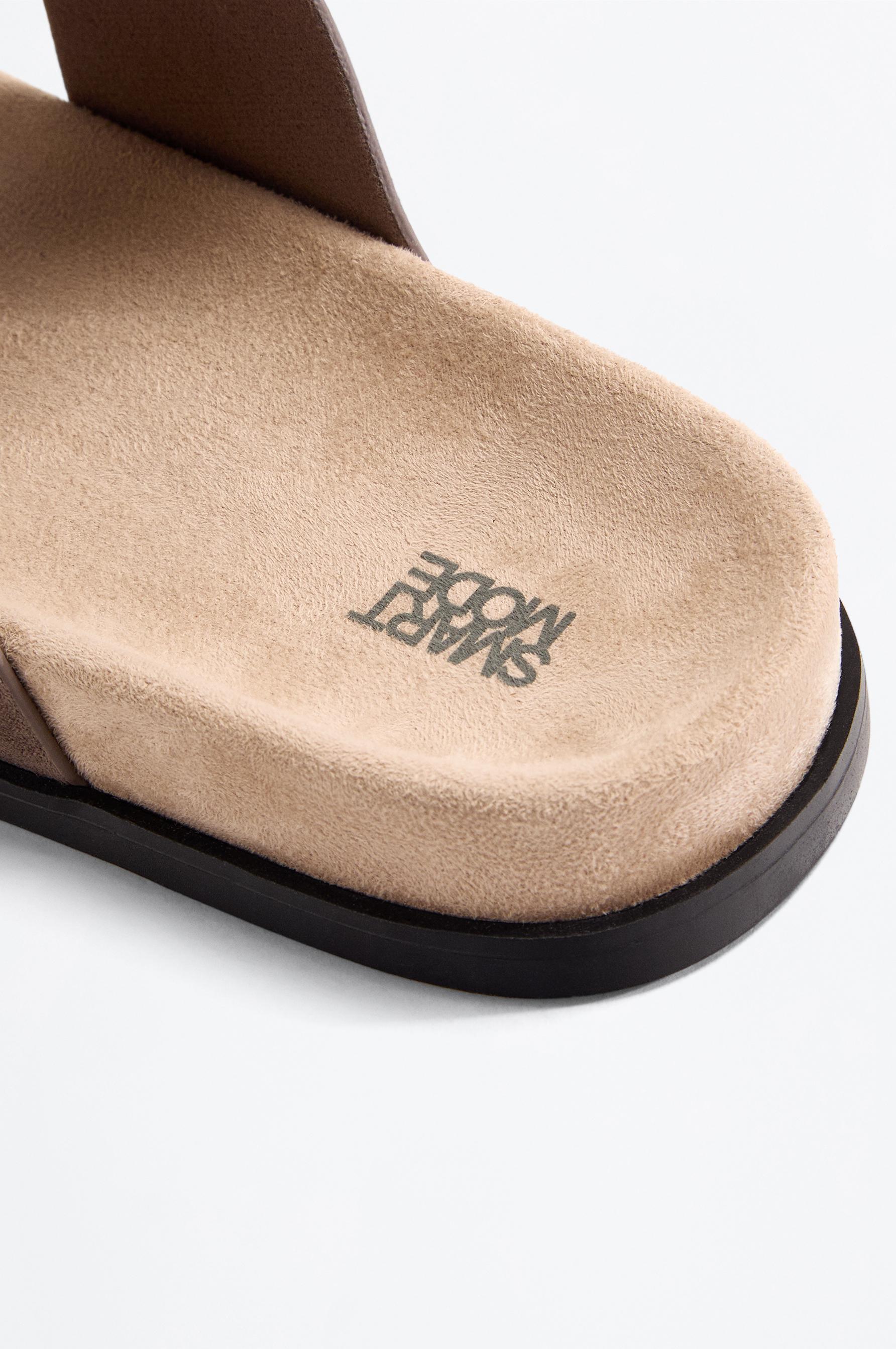 Double-strap sandals — GREY