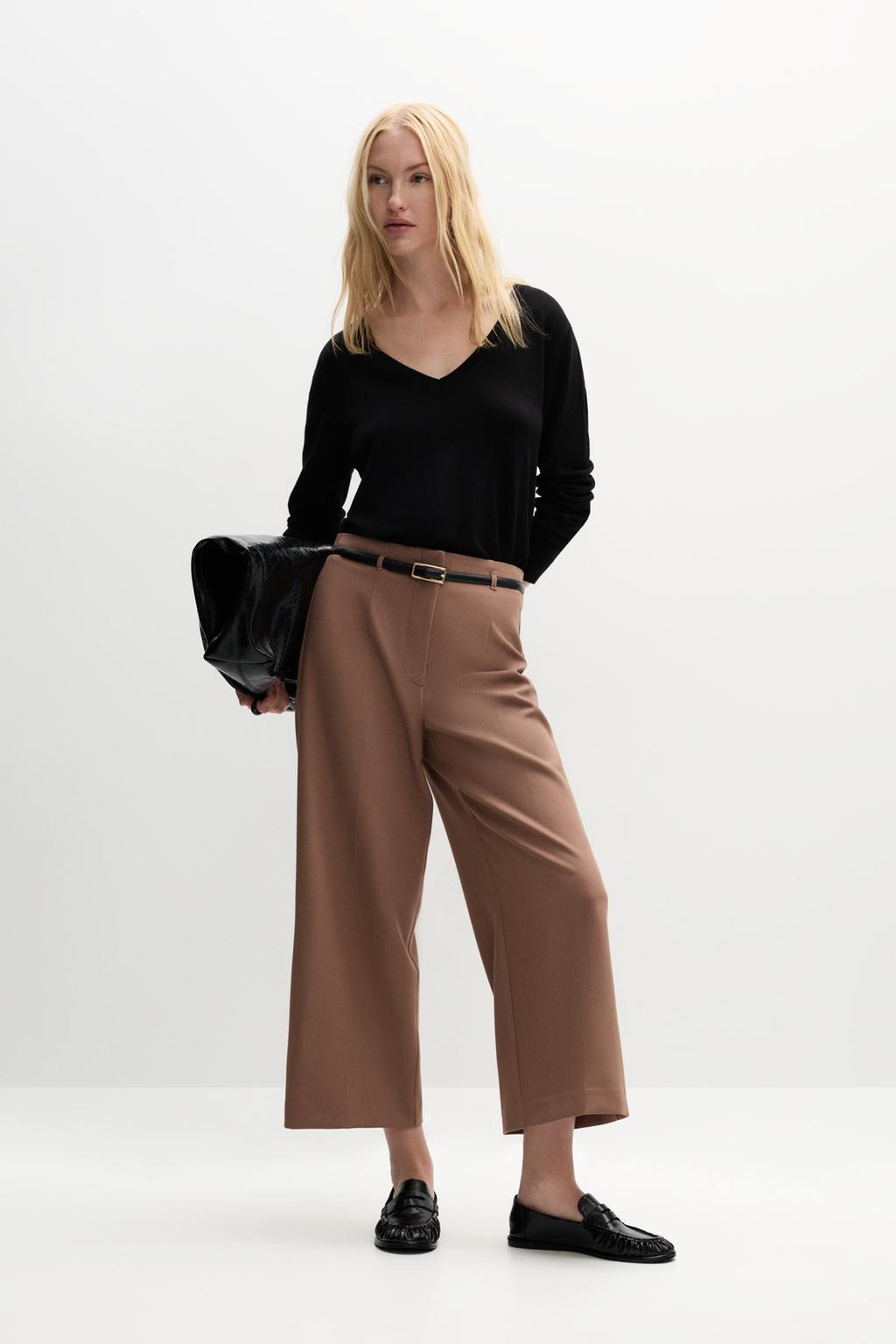 Calças culottes de vestir