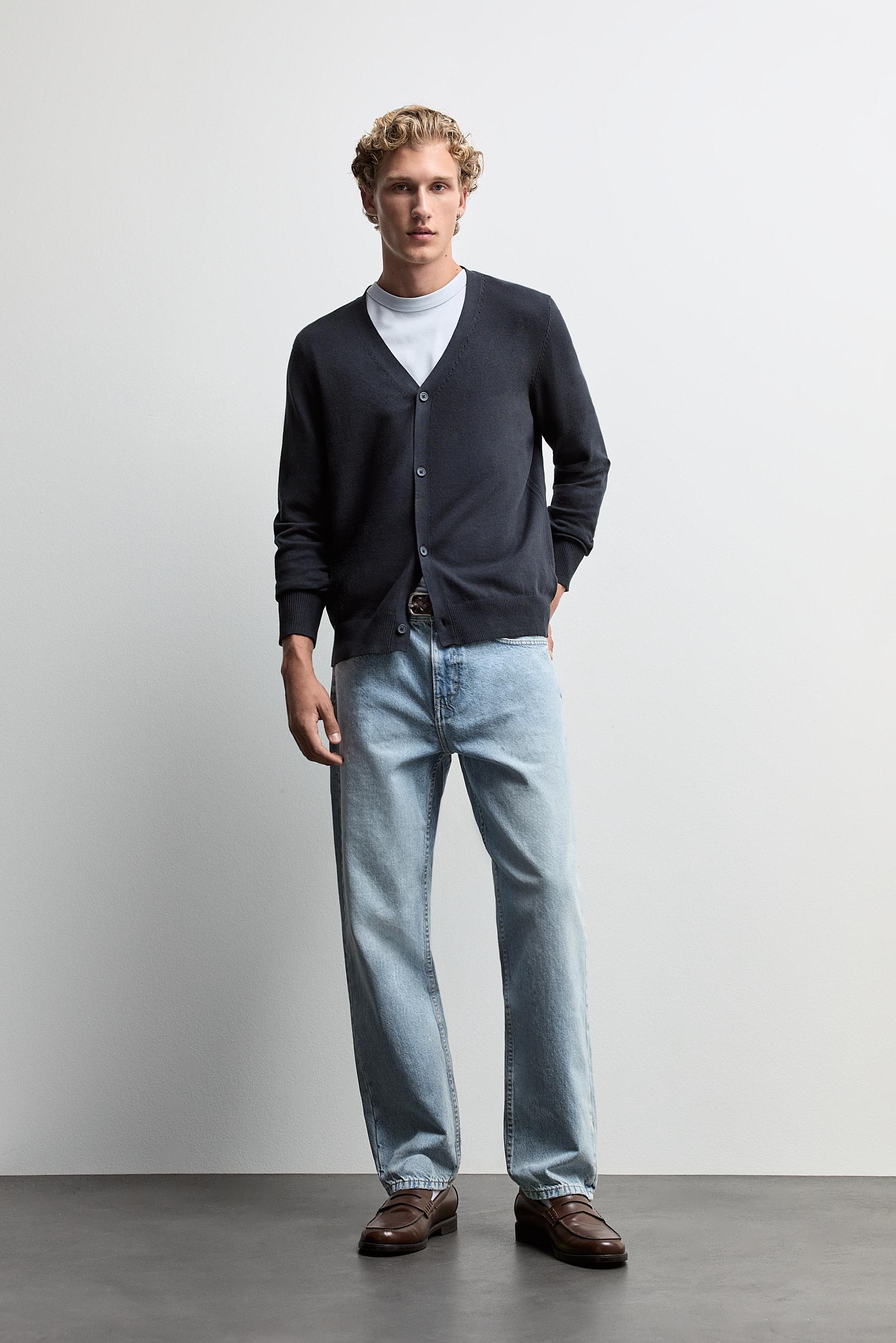 Basic cardigan — NAVY