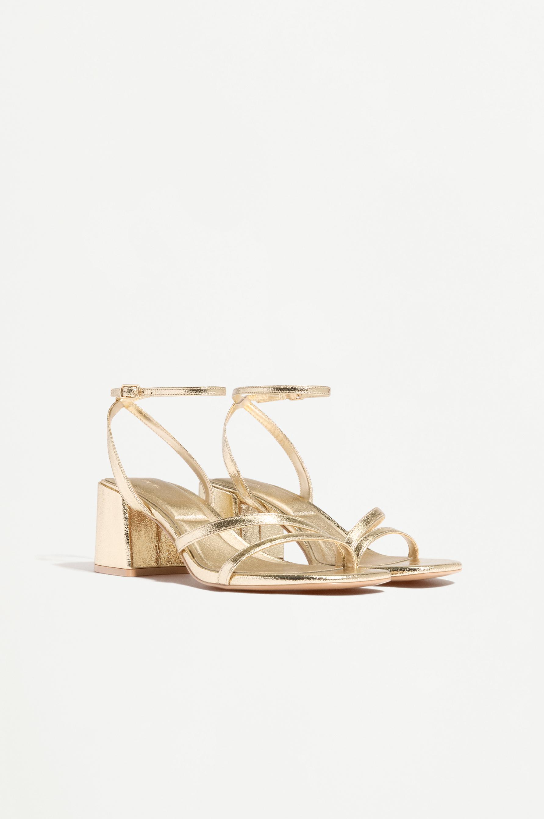 Heeled sandal — GOLD