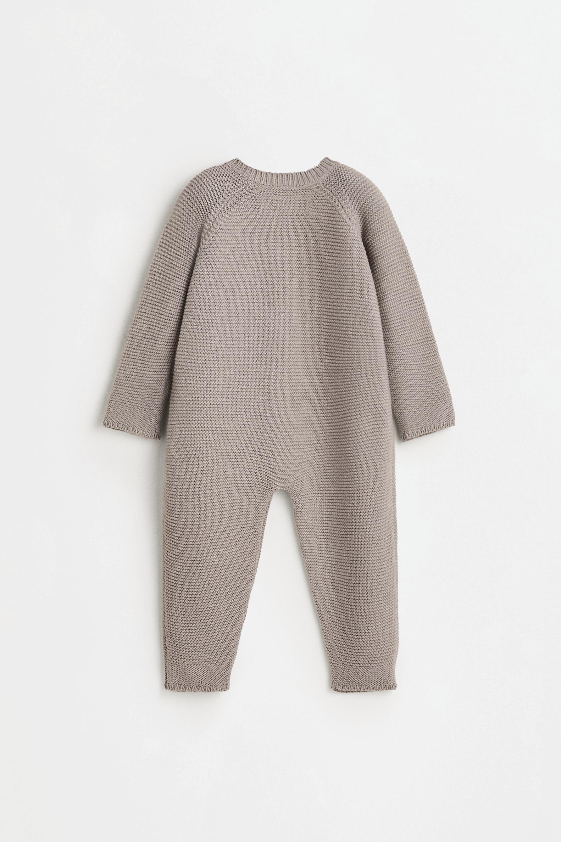 Knit jumpsuit — TAUPE GREY