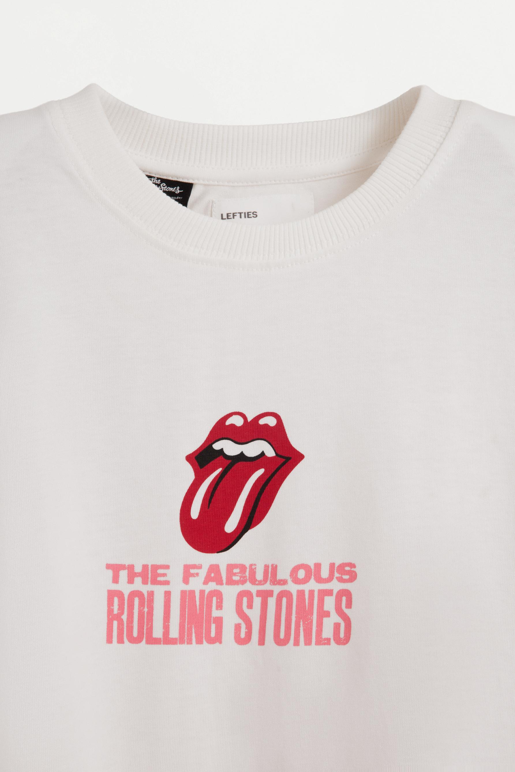 Rolling Stones ©Universal lace T-shirt — OFF WHITE