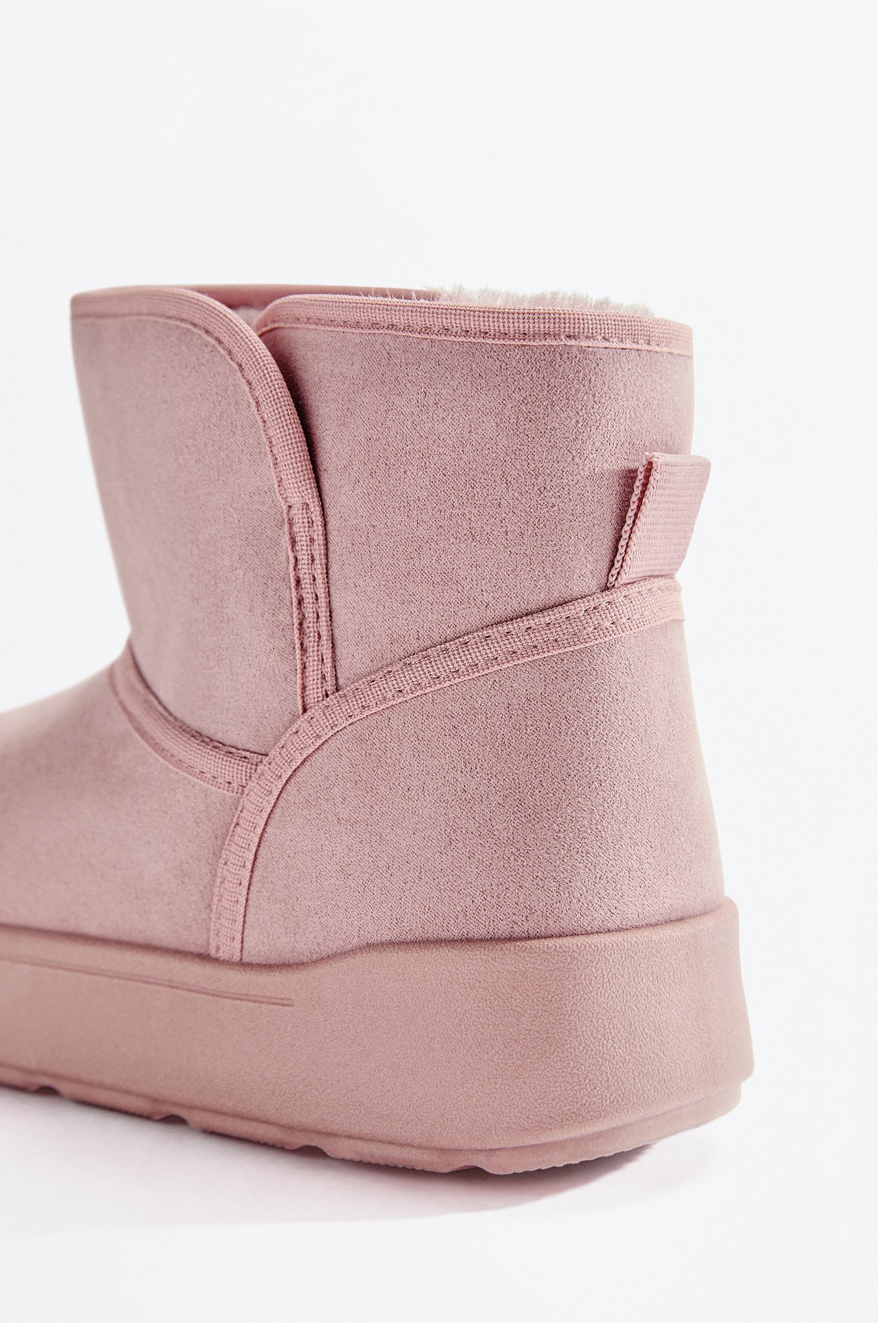 Lined ankle boot — DARK PINK