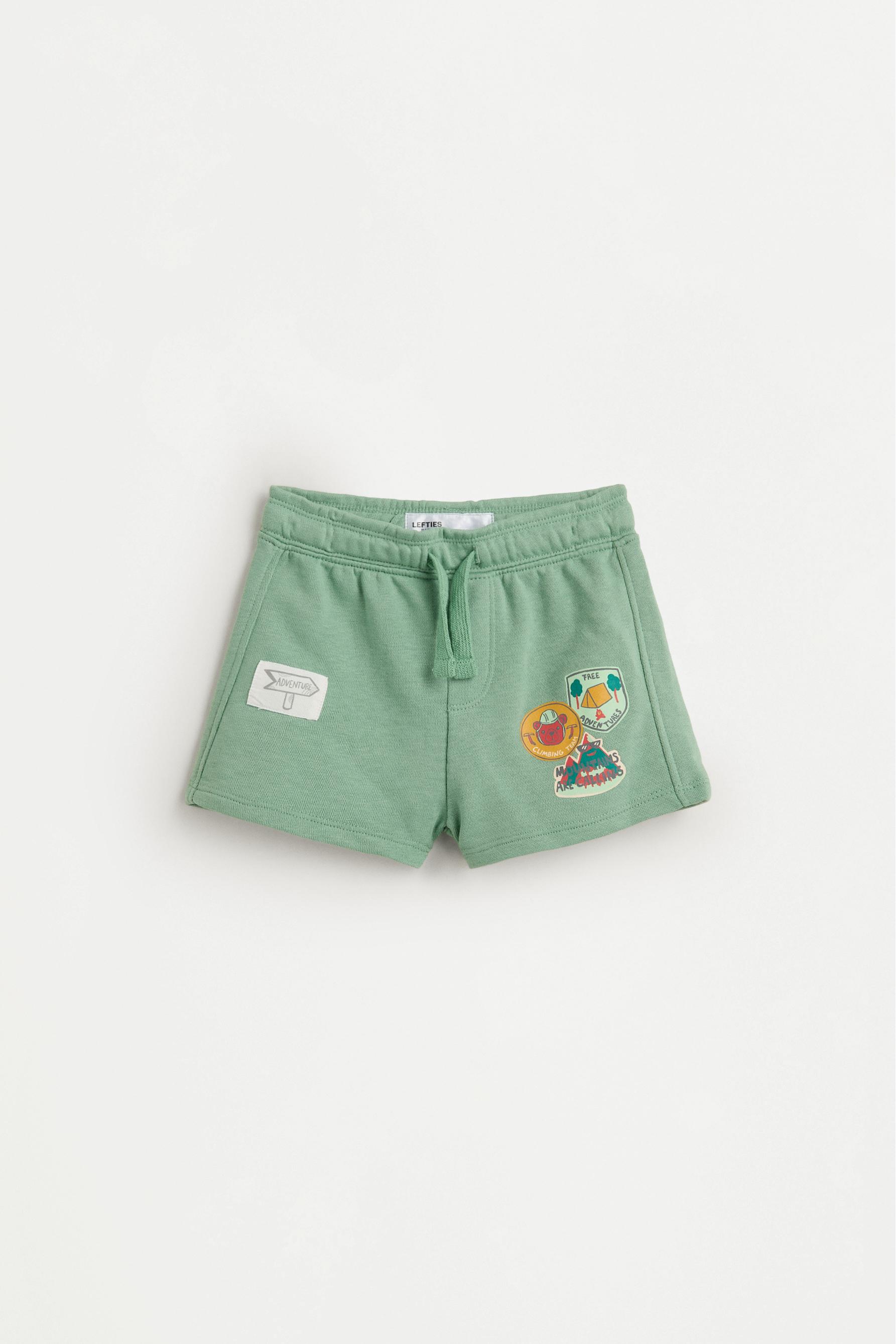 Printed T-shirt and Bermuda shorts set — SAGE GREEN