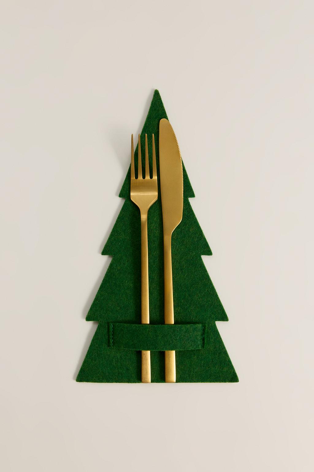 Tree-shaped cutlery holder
