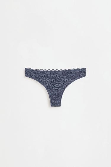 3-Pack of Brazilian lace briefs — BLUE/WHITE 7