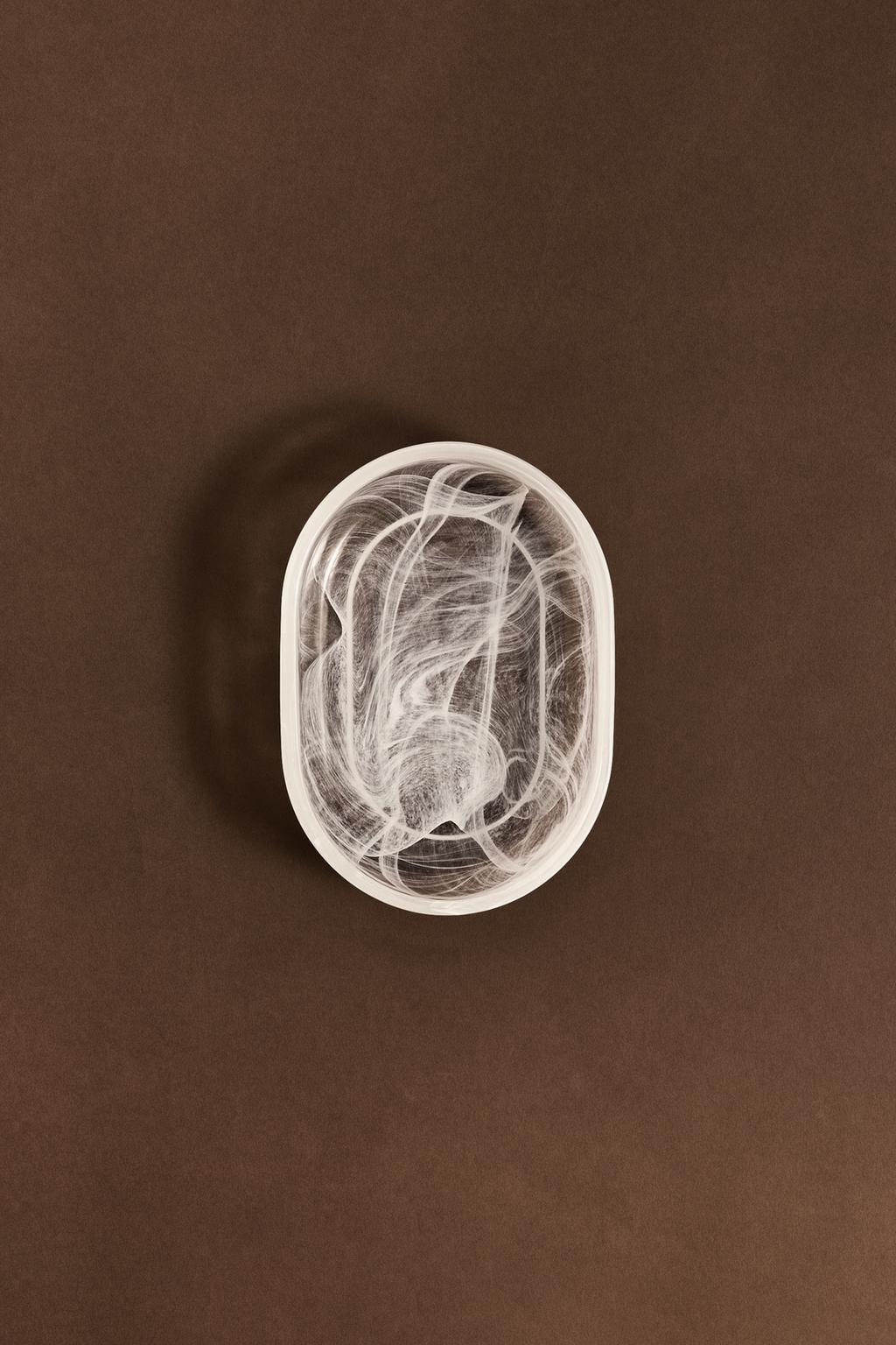 Jabonera vidrio marmoleado