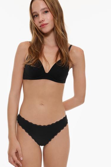 Cotton stretch Brazilian briefs (3-Pack) — BLACK 3