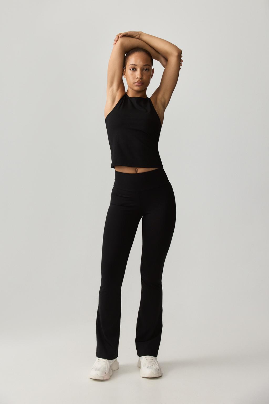 Bell bottom sports leggings