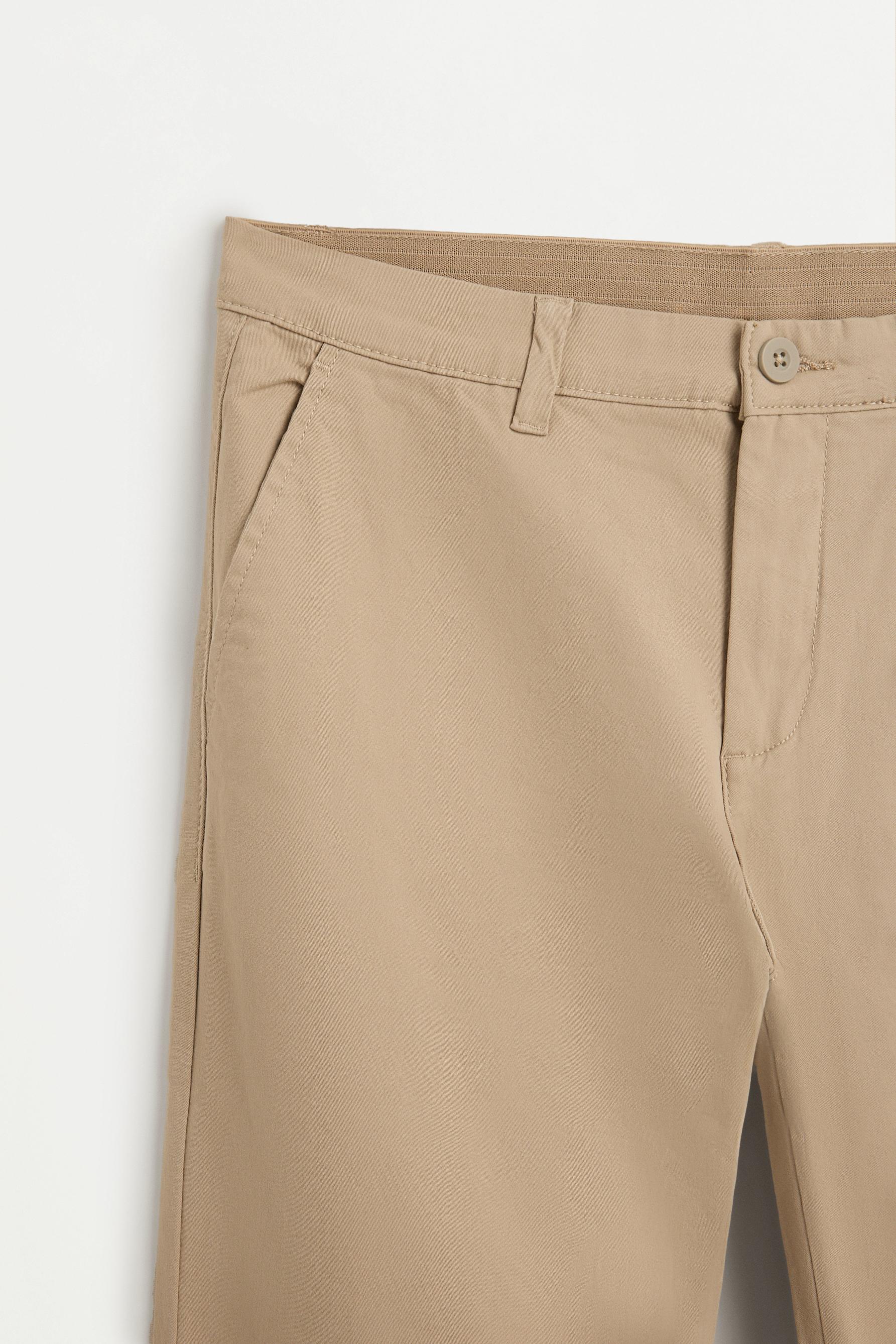 Skinny chino trousers — SAND