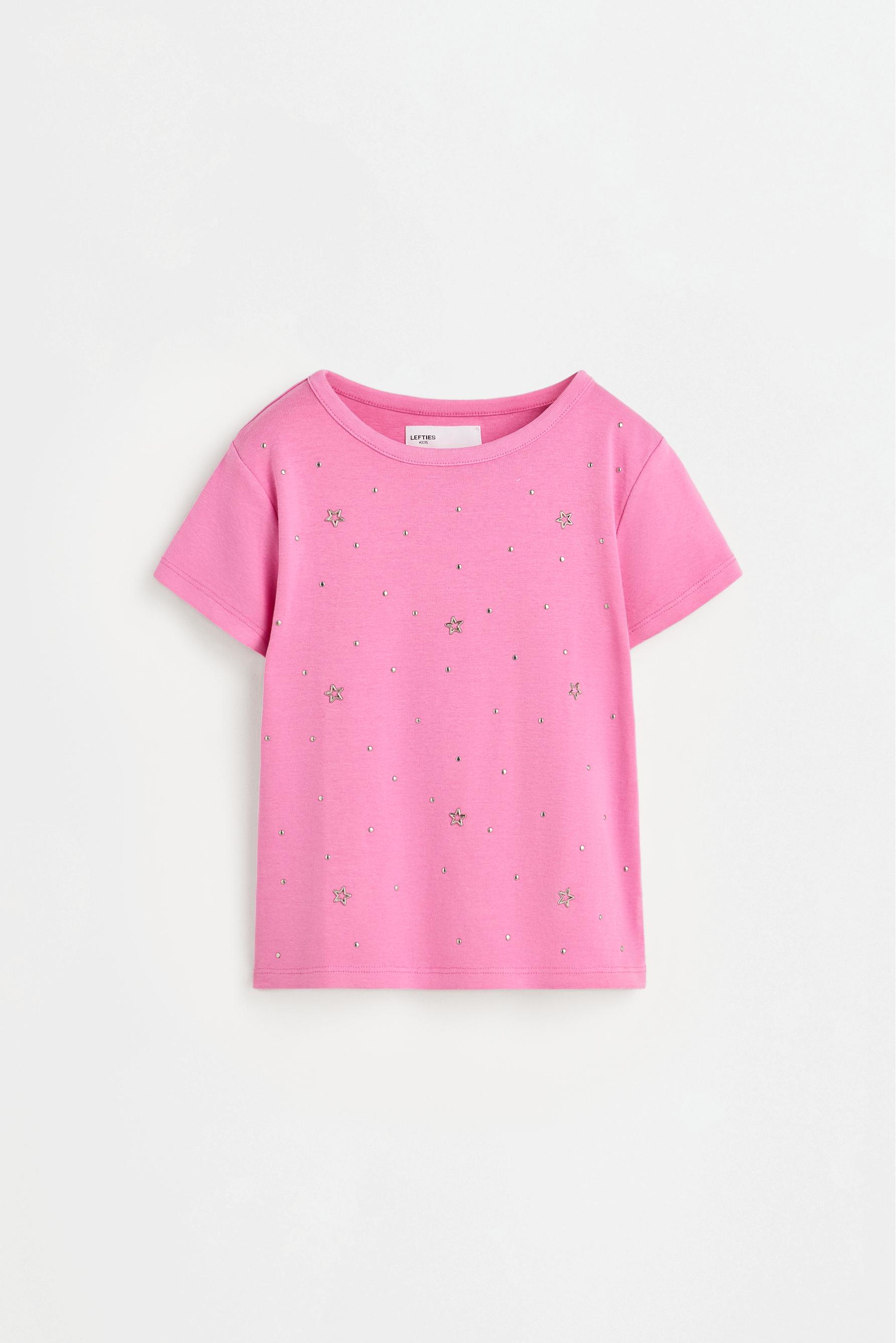 Star stud T-shirt — STRAWBERRY