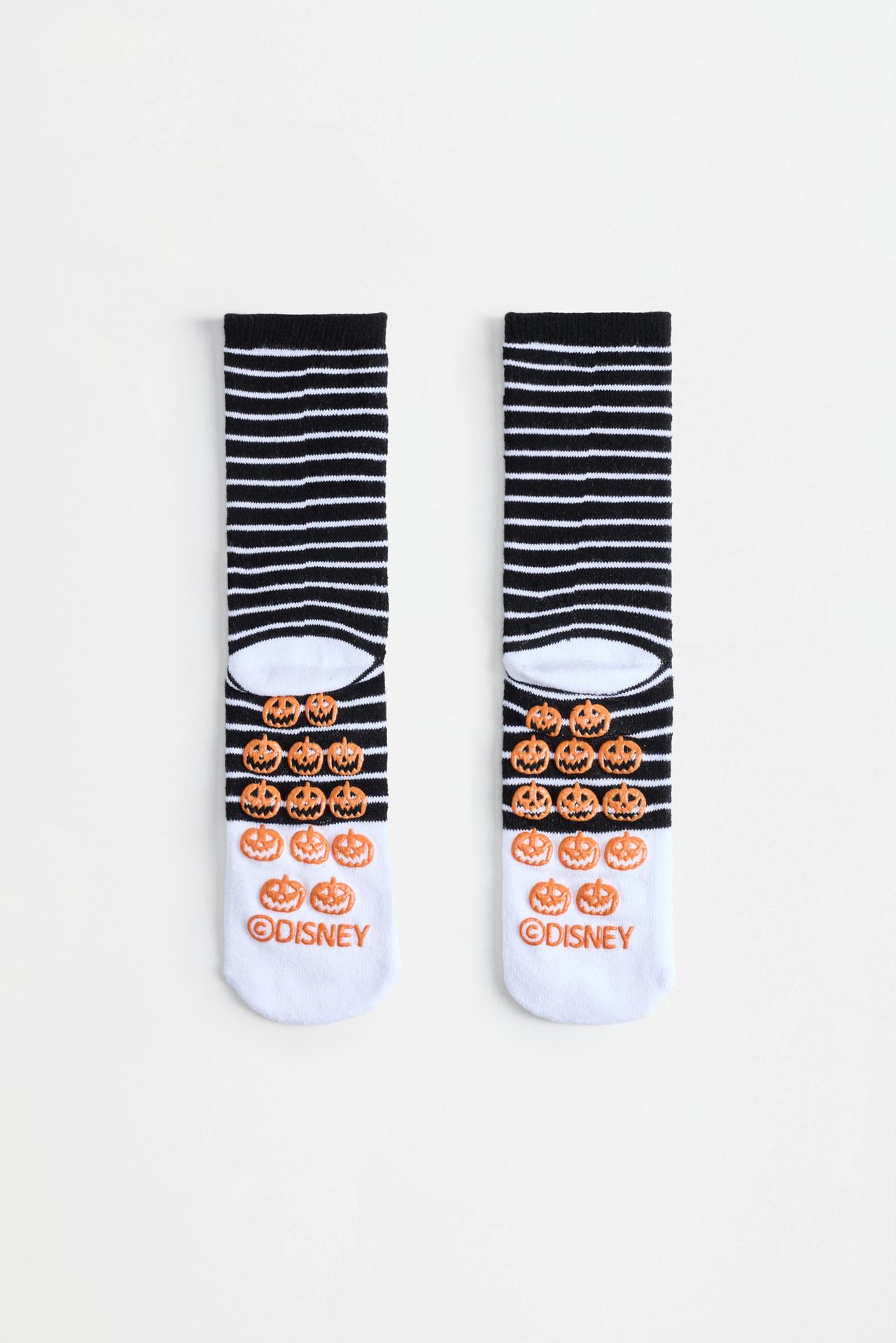 Kids | Nightmare Suede Christmas ©Disney socks — WHITE/BLACK