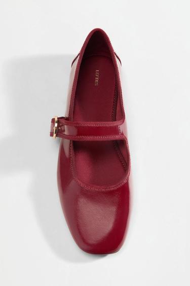 Buckle ballet flats — RED 3