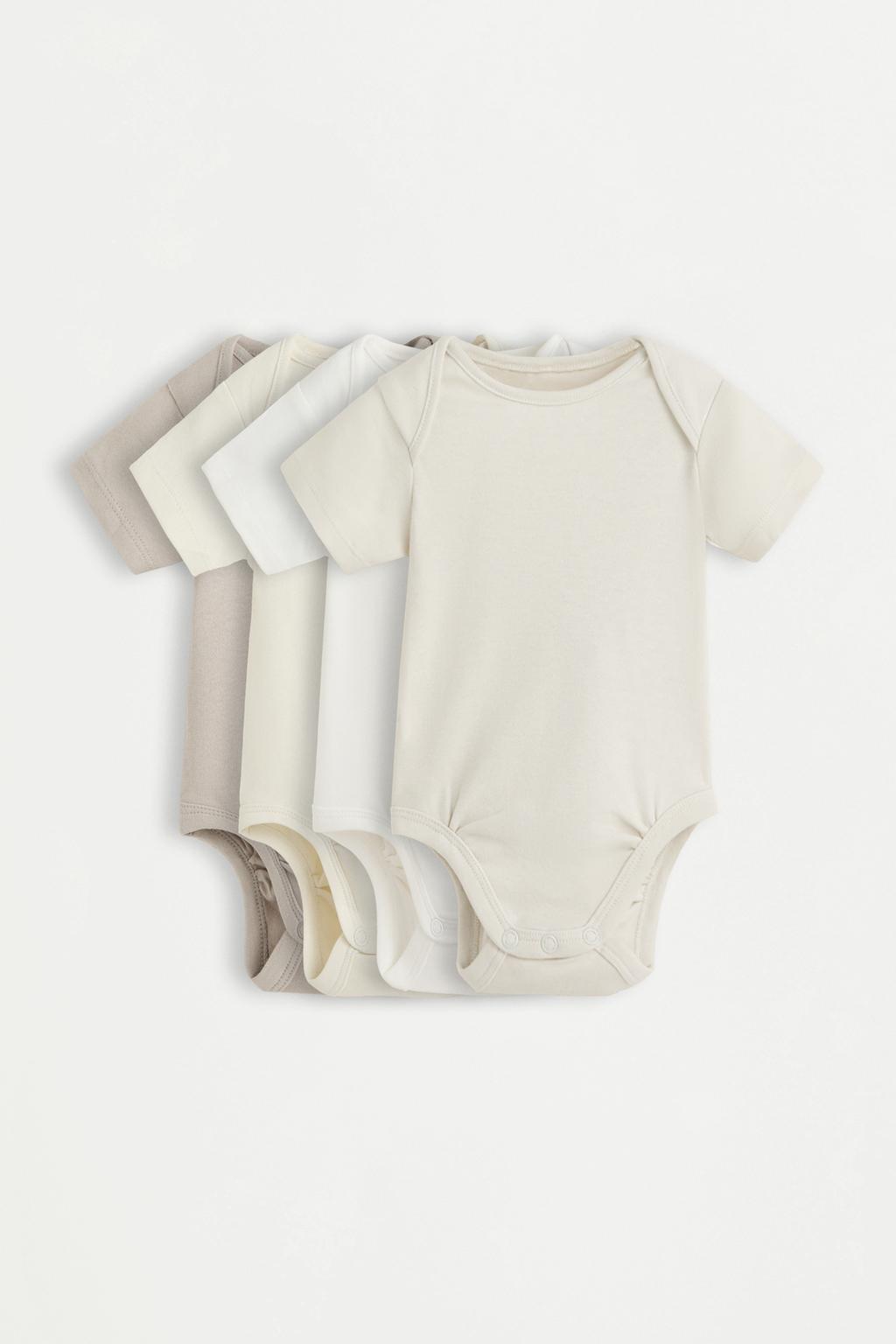 Plain bodysuits (Pack of 4)