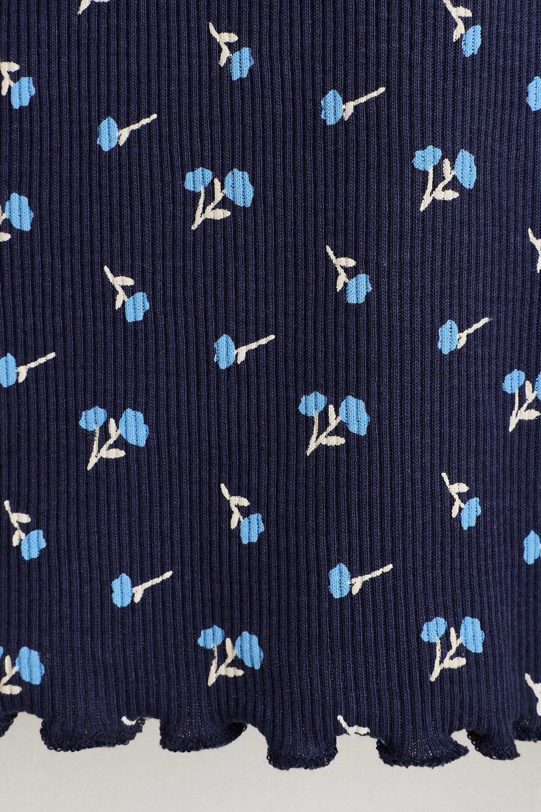Long printed pyjamas — NAVY