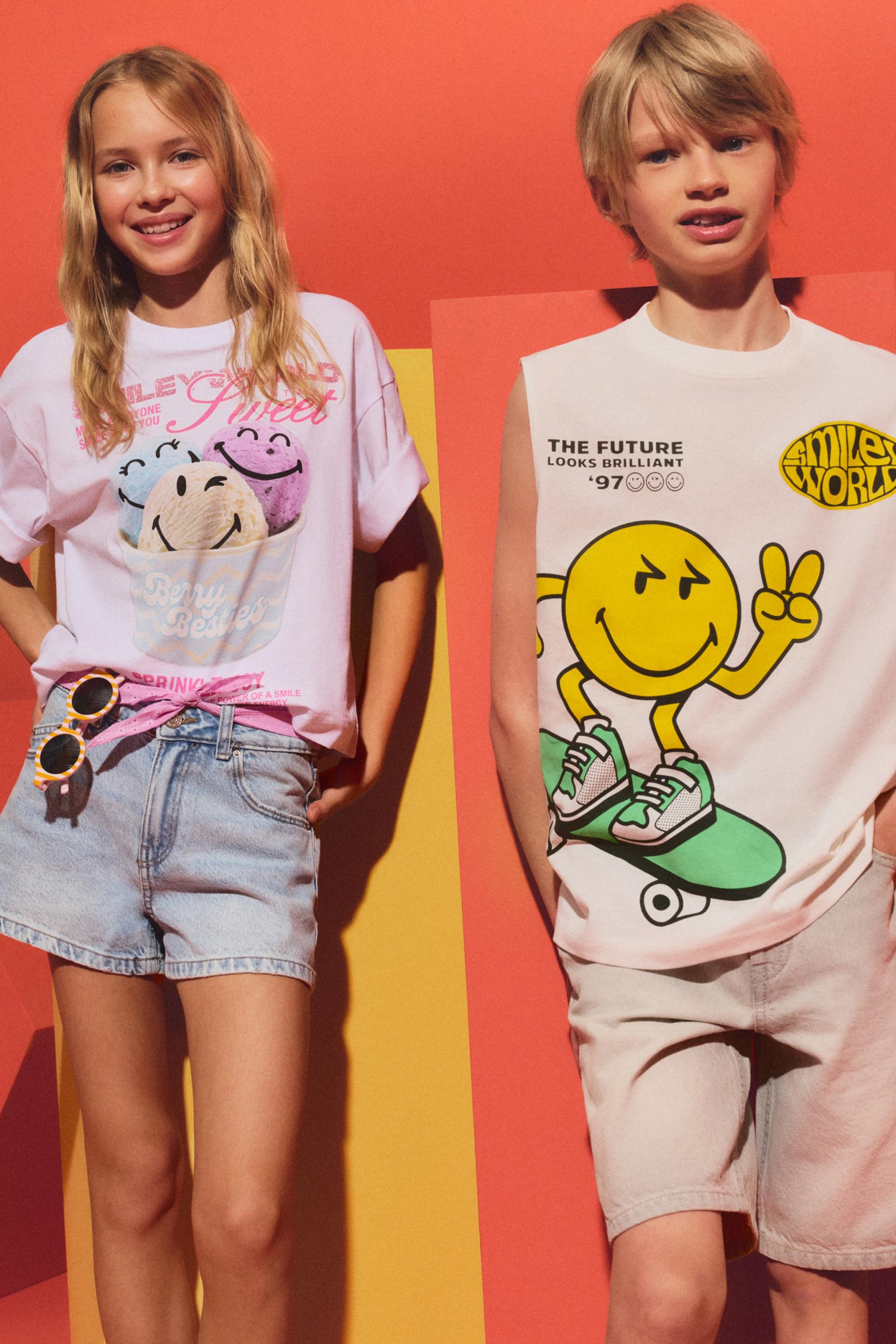 SmileyWorld® ice cream T-shirt — OFF WHITE