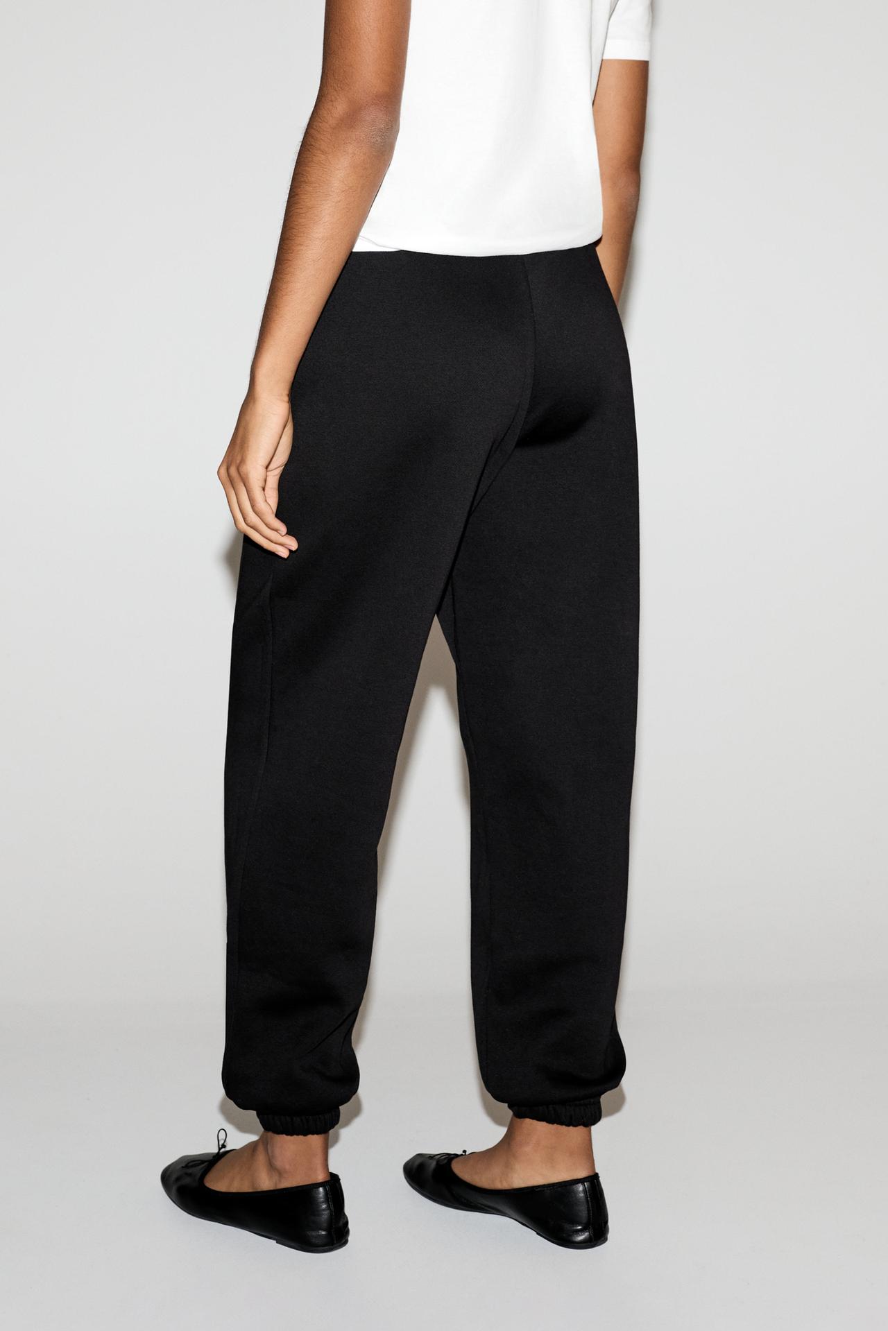 Basic tracksuit bottoms — BLACK