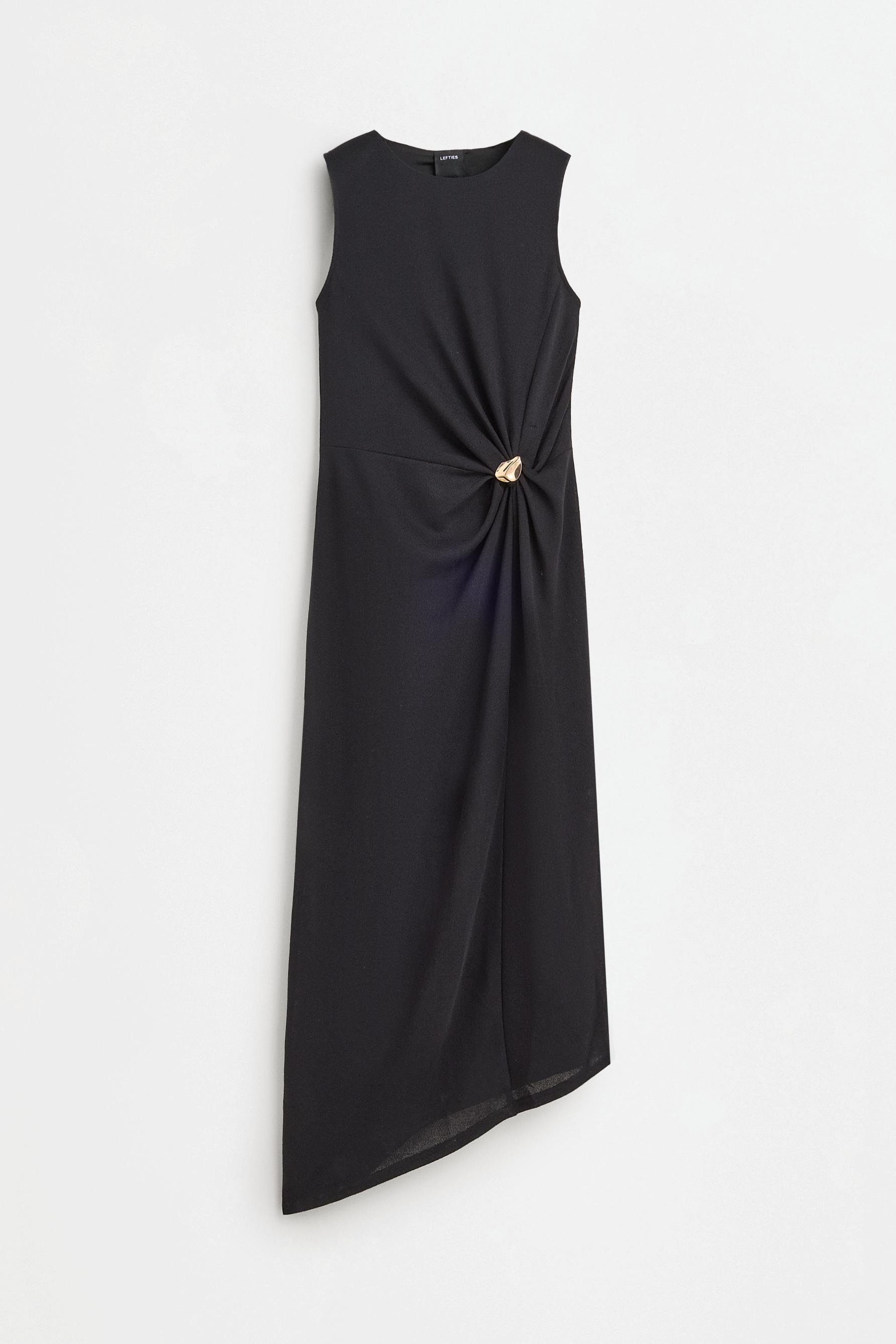 Jewel midi dress — BLACK
