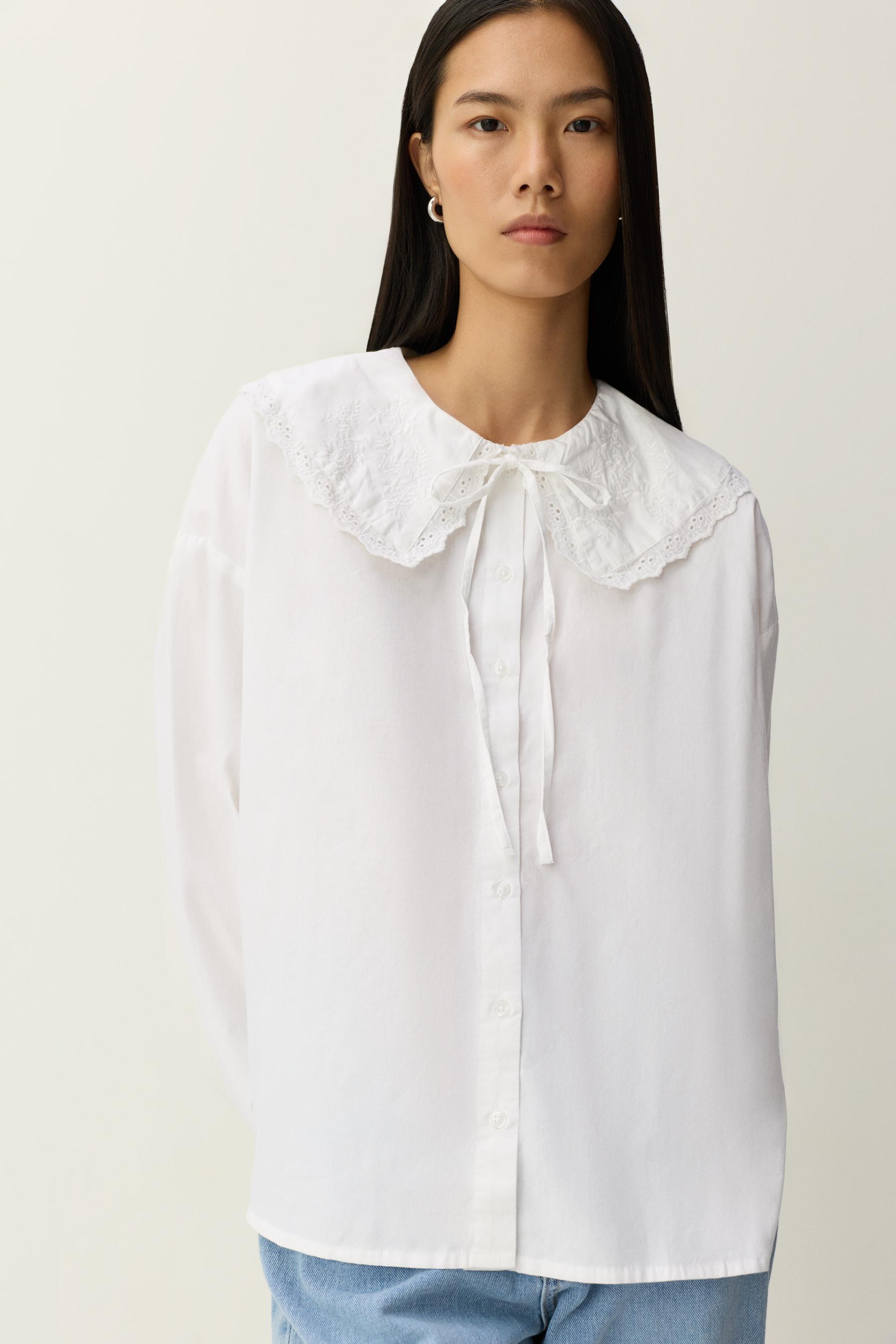 Camisa cuello babero