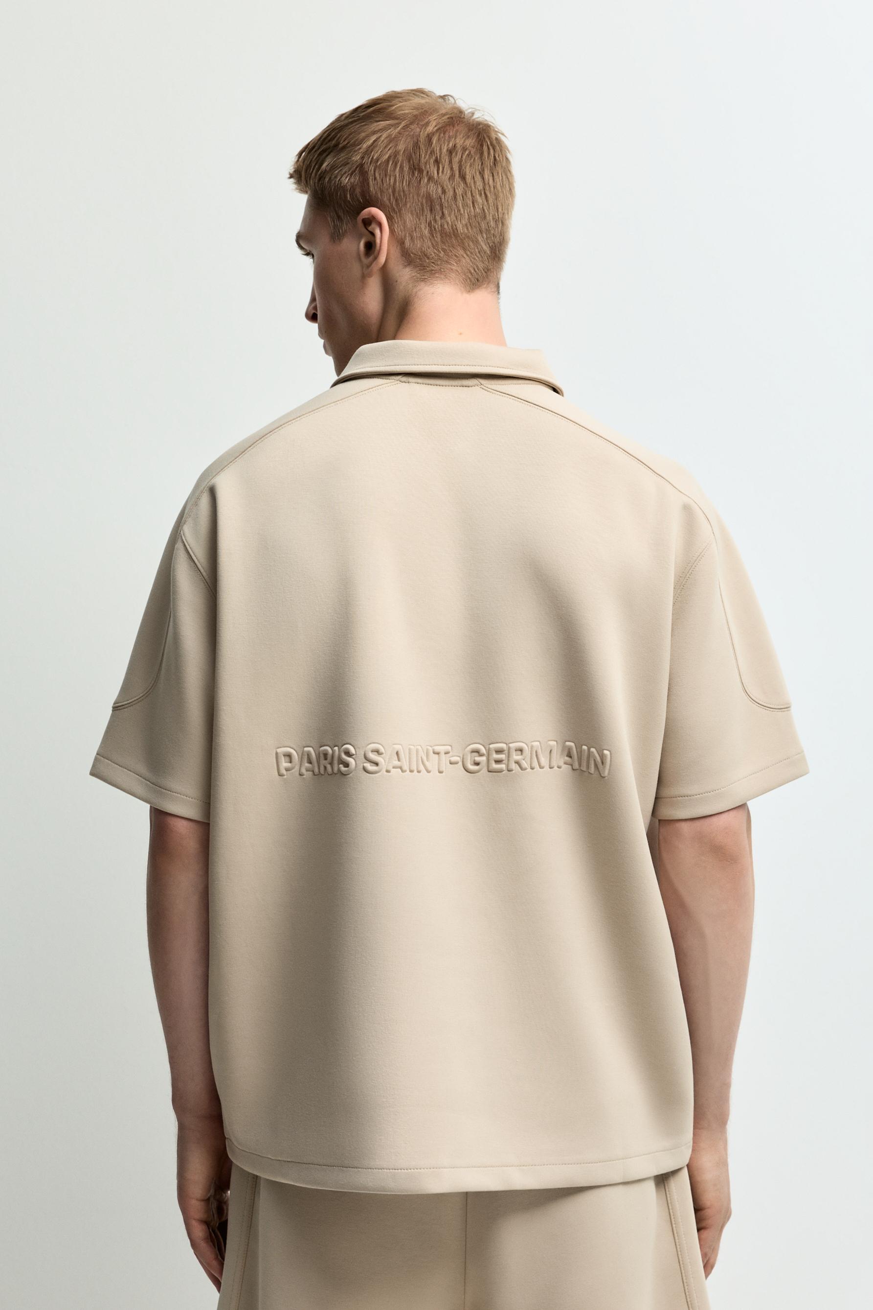 Paris Saint-Germain x Lefties interlock polo shirt — BISCUIT