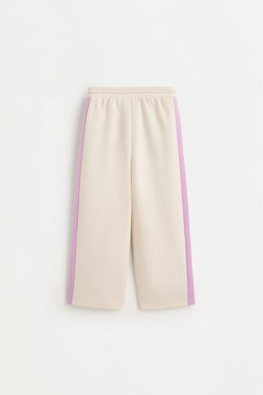 Wide-leg trousers with side stripes — OFF WHITE 2