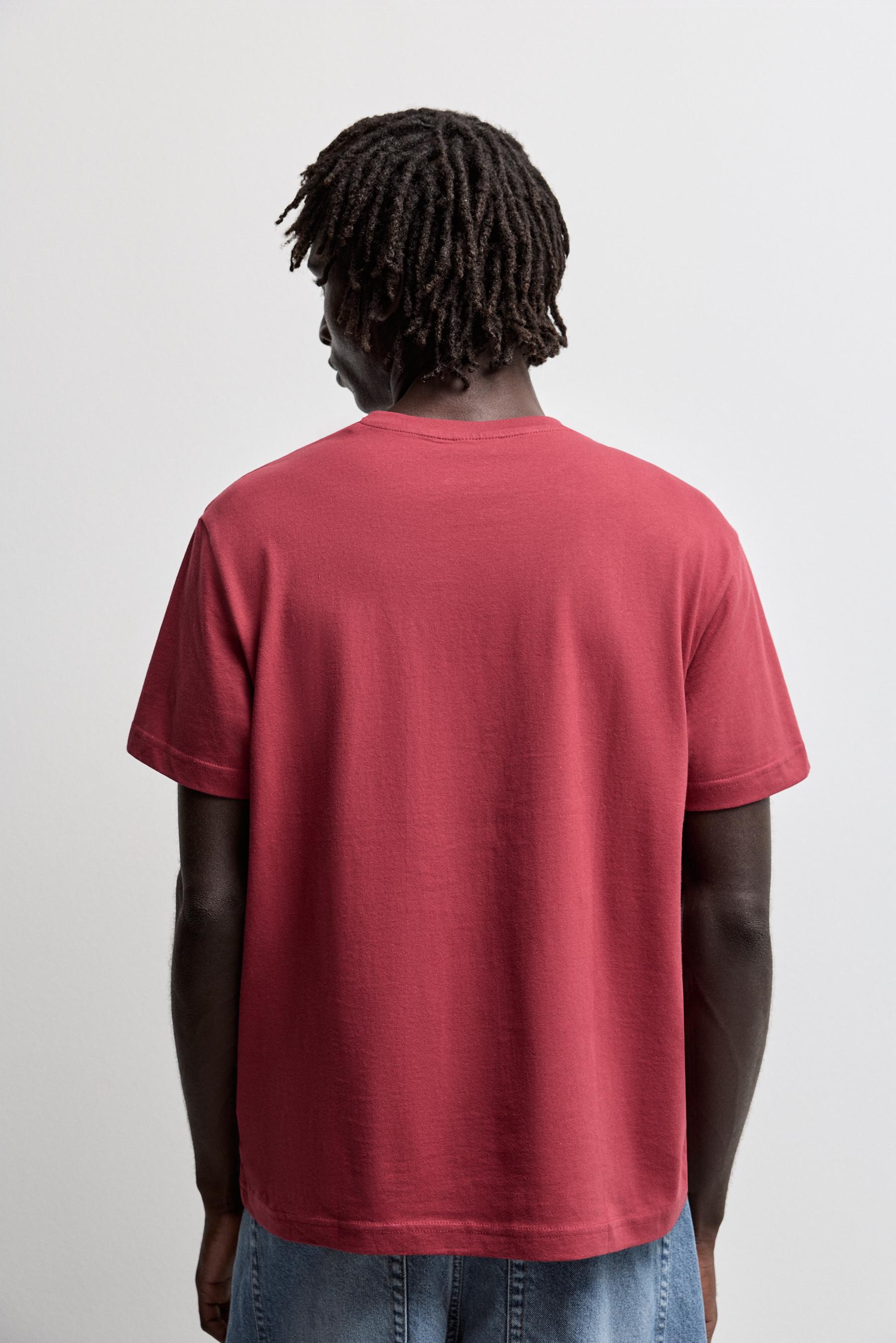 Slogan T-shirt — DARK PINK