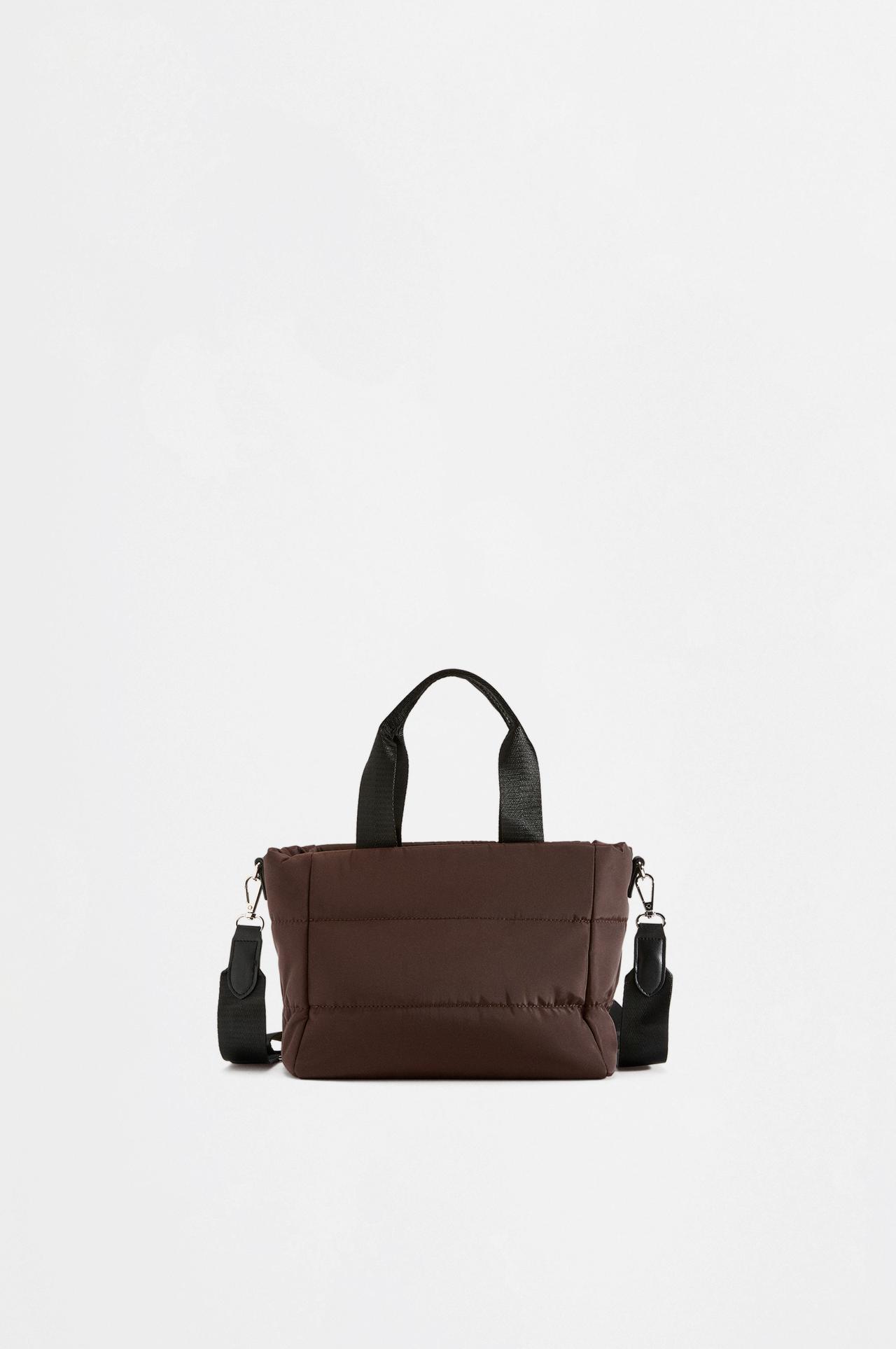 Quilted crossbody bag — BROWN