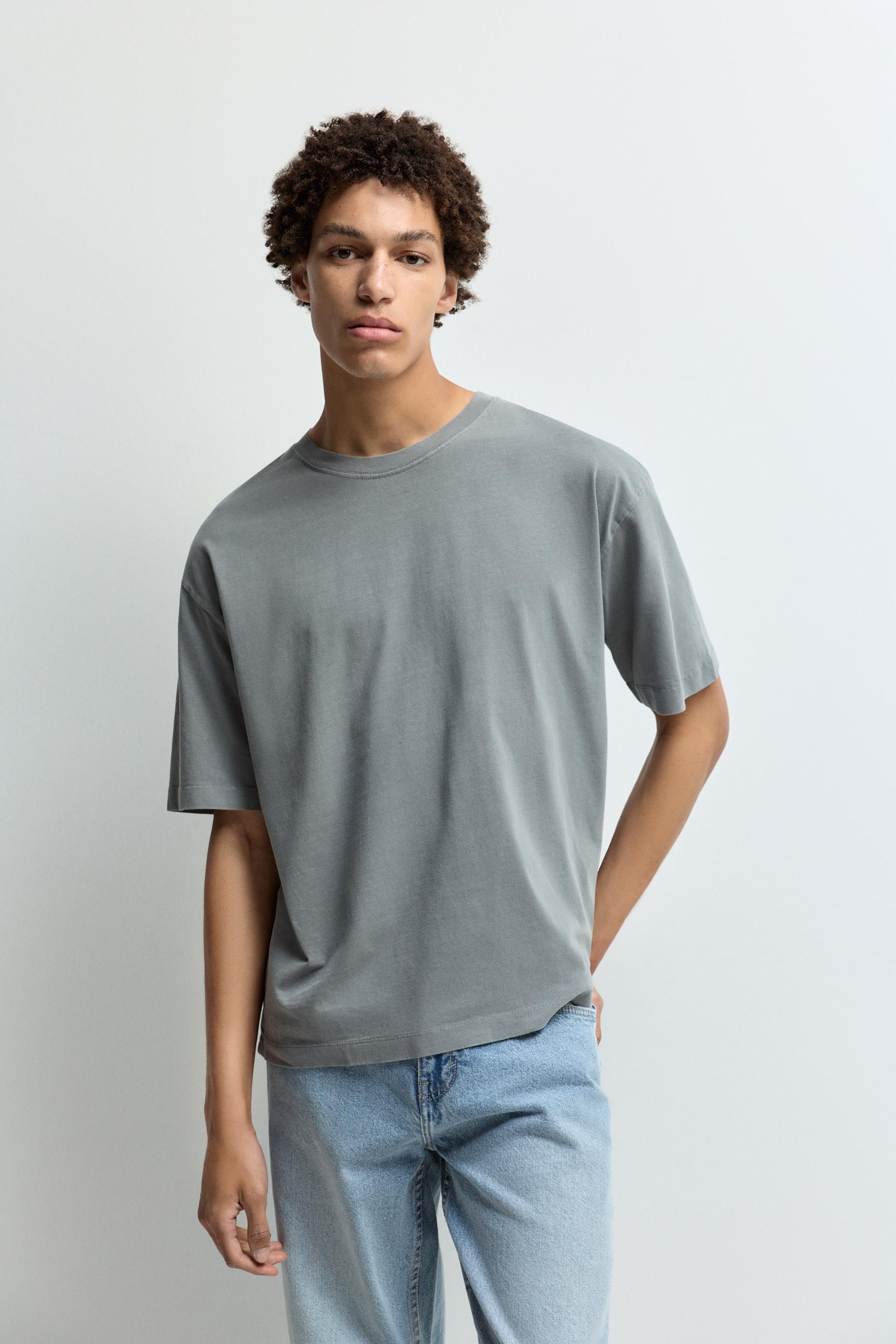 Faded-effect T-shirt — VANILLA