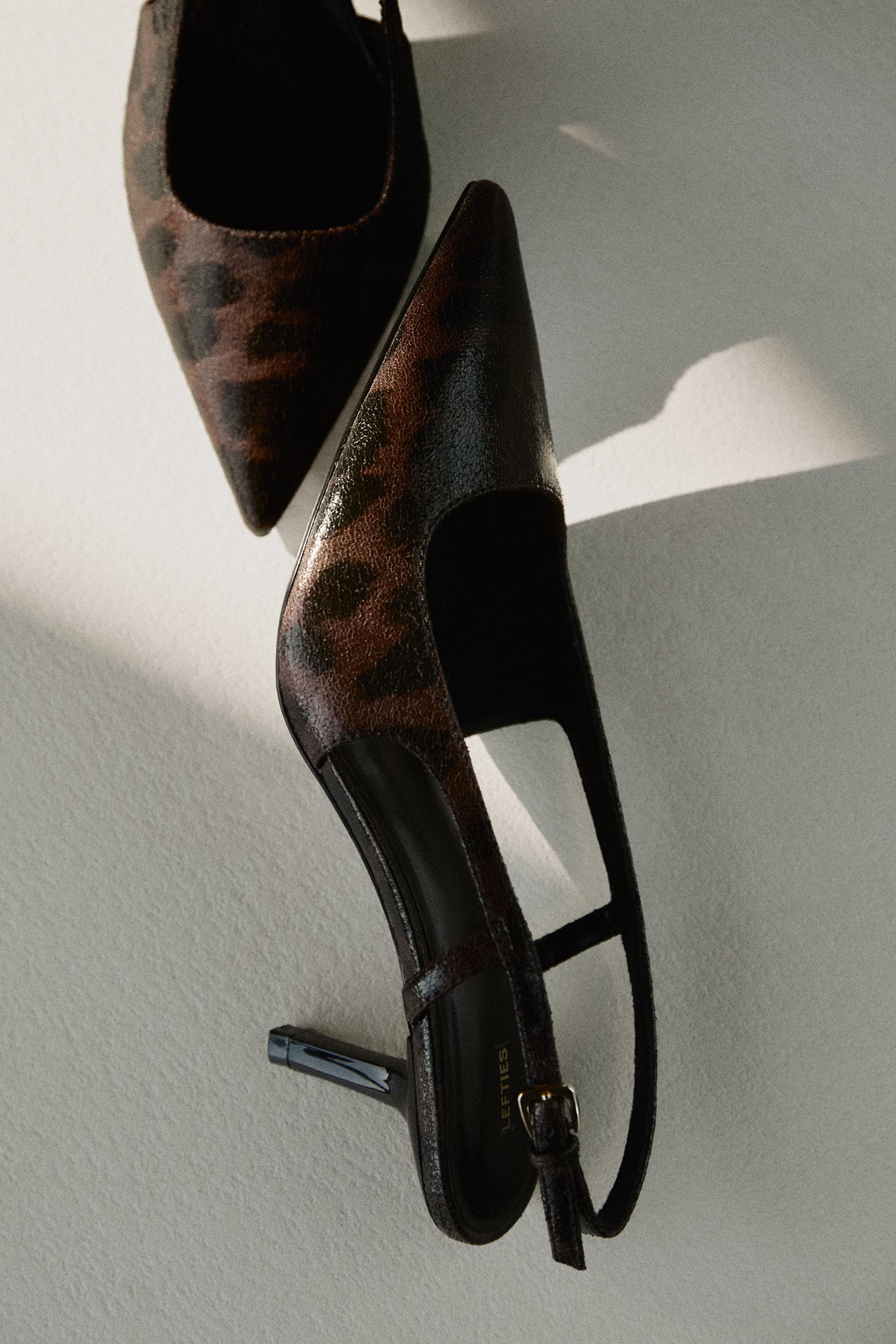 Slingback heels — LEOPARD