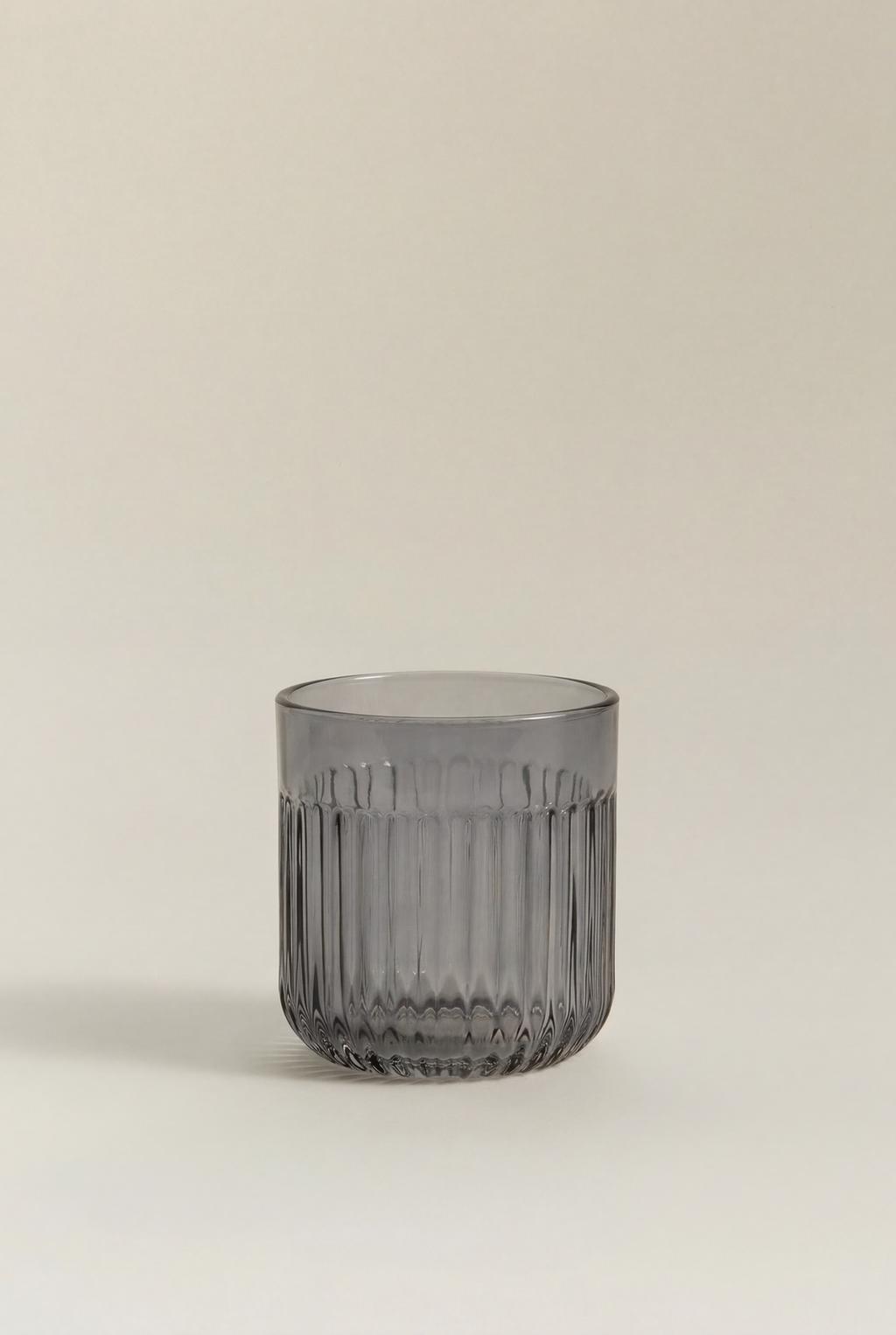 Striped glass toothbrush holder – Lefties – صورة المنتج