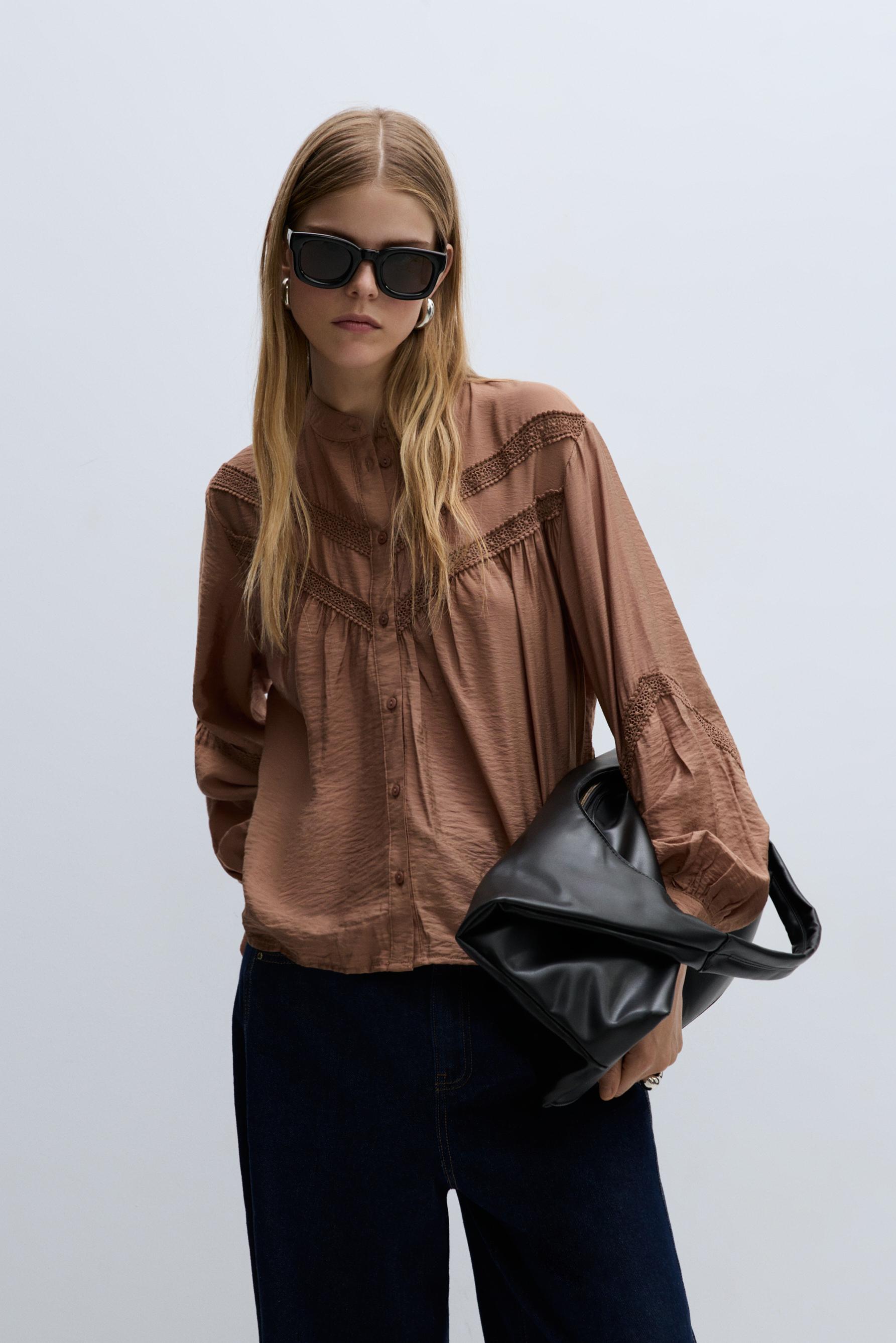 Camisa detalle encaje